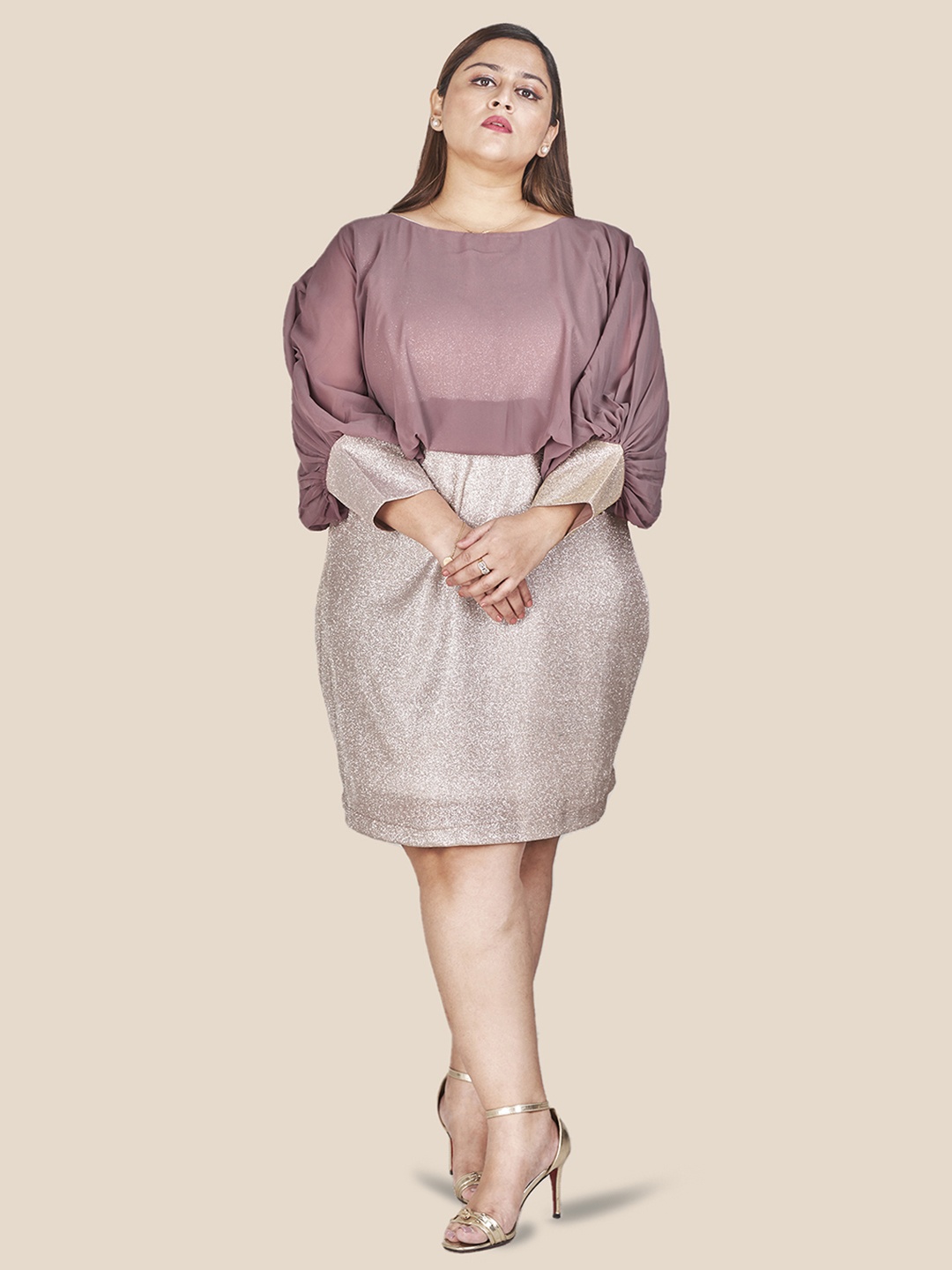 

Curvy Lane Women Plus Size Sheath Dress, Mauve