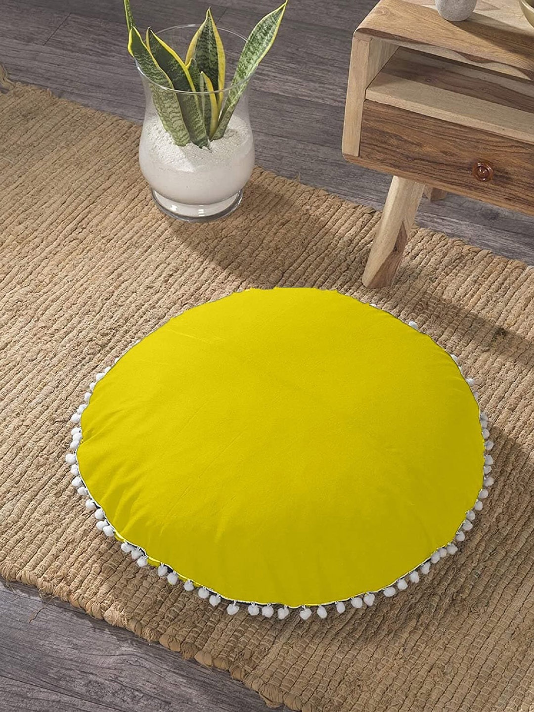 

CHRONEX Green 2-Pieces Round Shape Cushion Covers