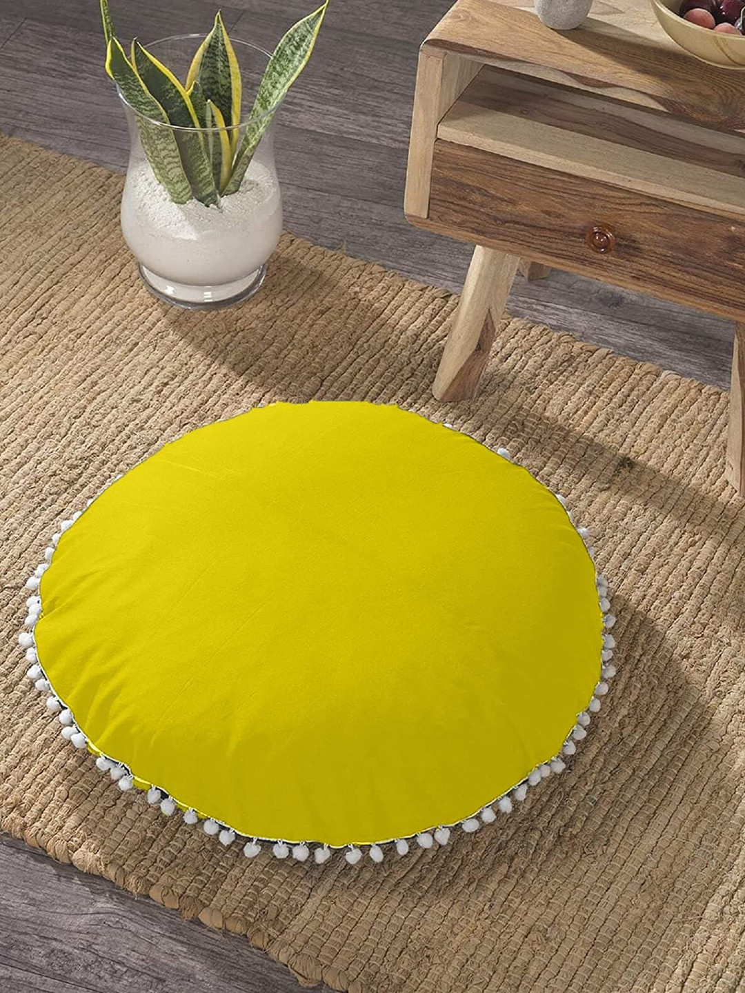 

CHRONEX Green 2-Pieces Round Velvet Cushion Covers