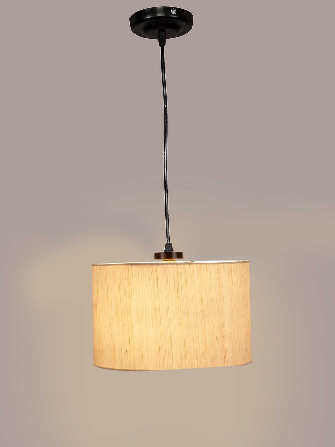 

Devansh White Cylindrical Jute & Iron Ceiling Lamp