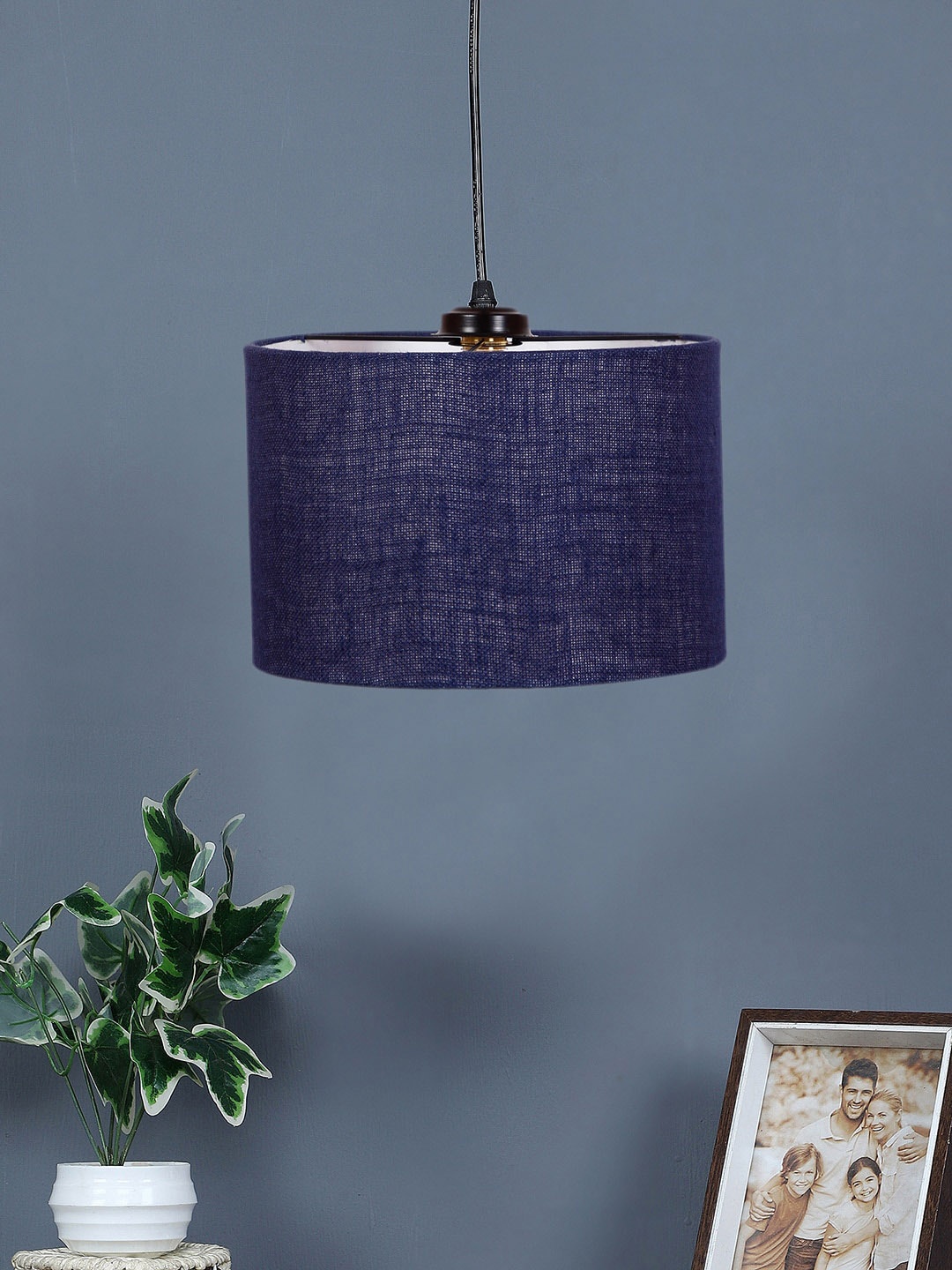 

Devansh Blue Cylindrical Jute Ceiling Lamp