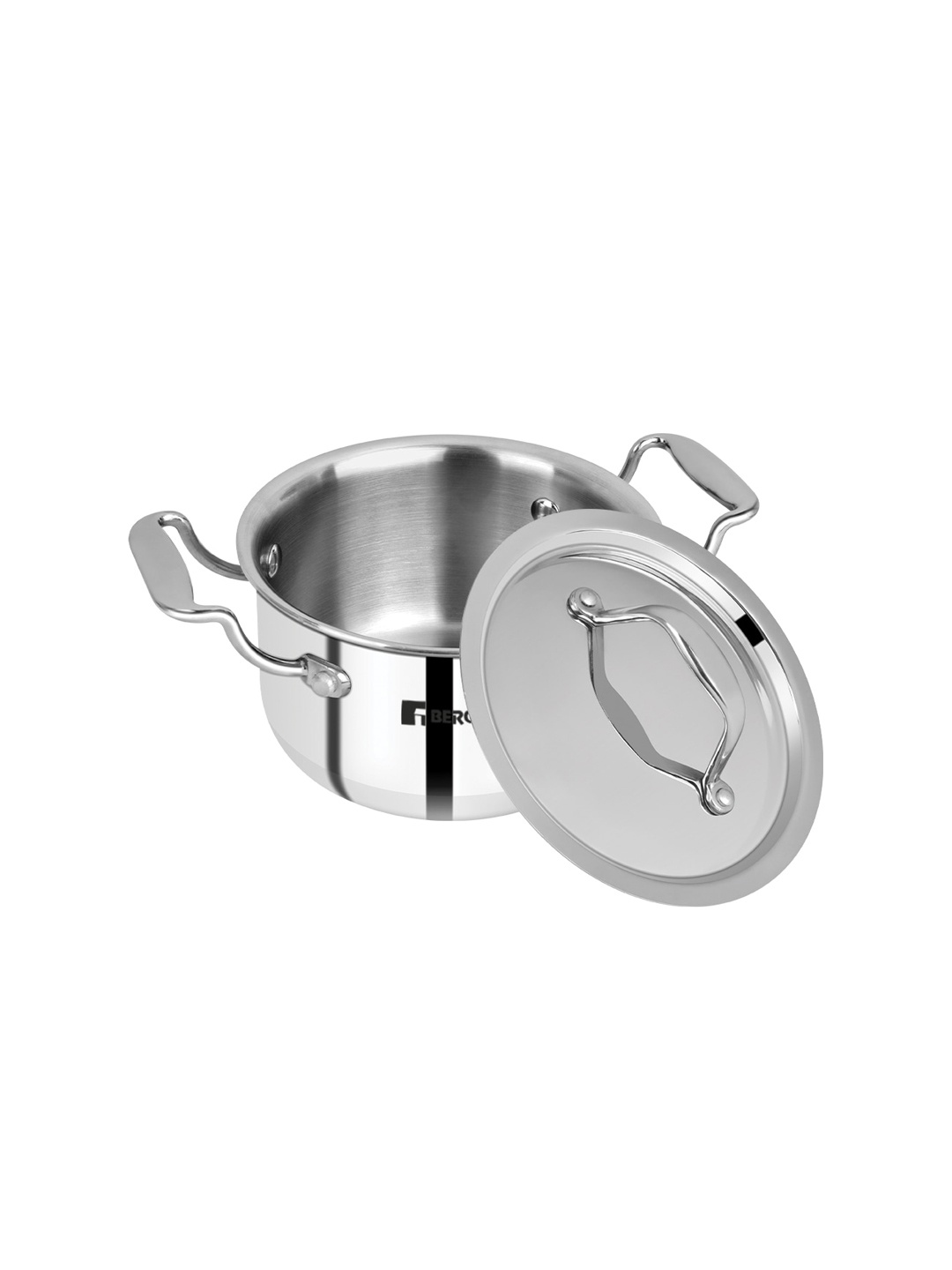

Bergner Argent Junior Chef TriPly Stainless Steel 12 cm Induction Base Casserole with Lid, Silver