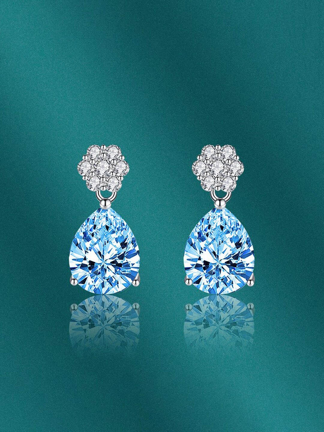 

Designs & You Silver-Plated Contemporary Drop Earrings