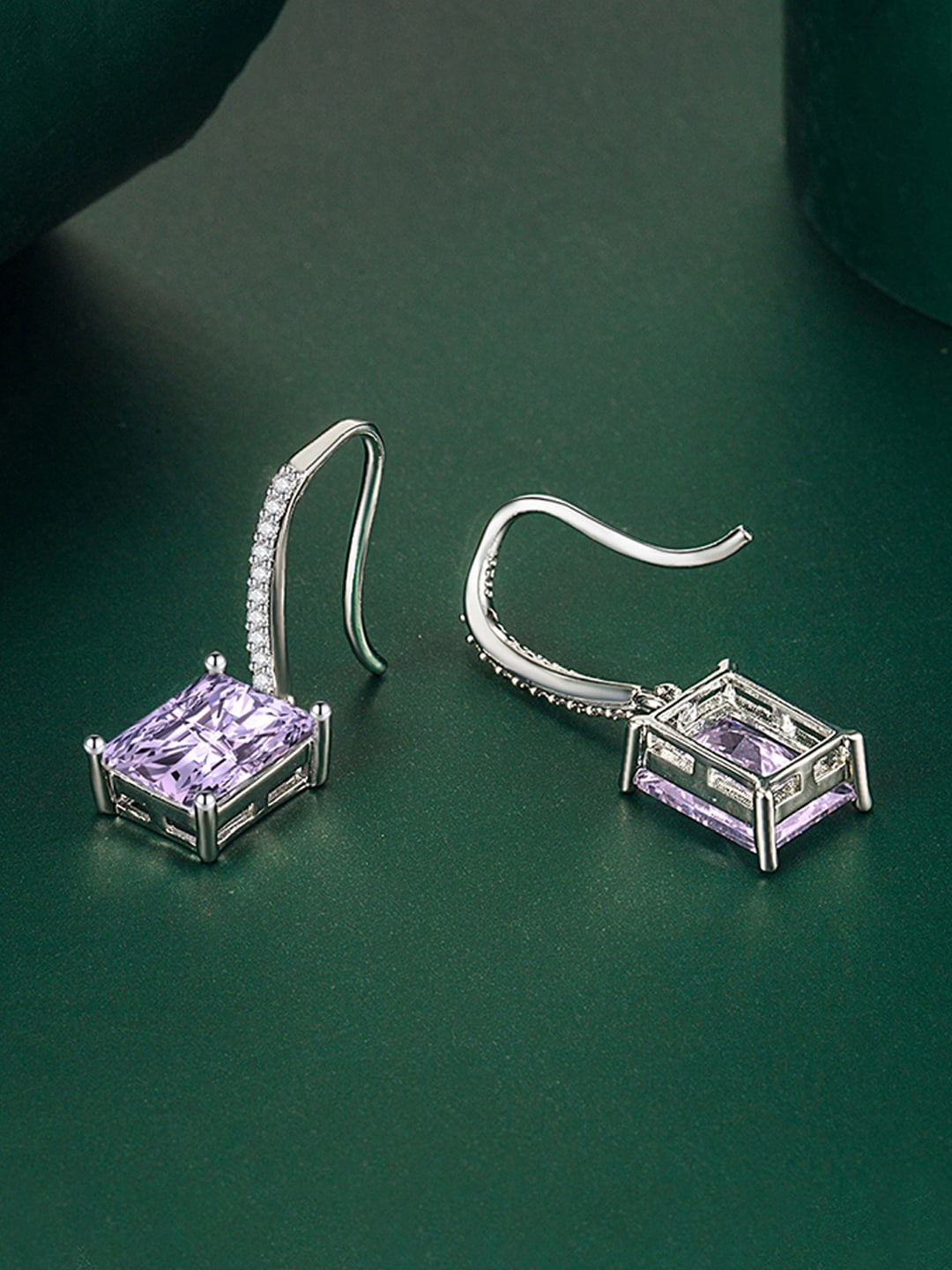 

Designs & You Silver-Plated Geometric Drop Earrings