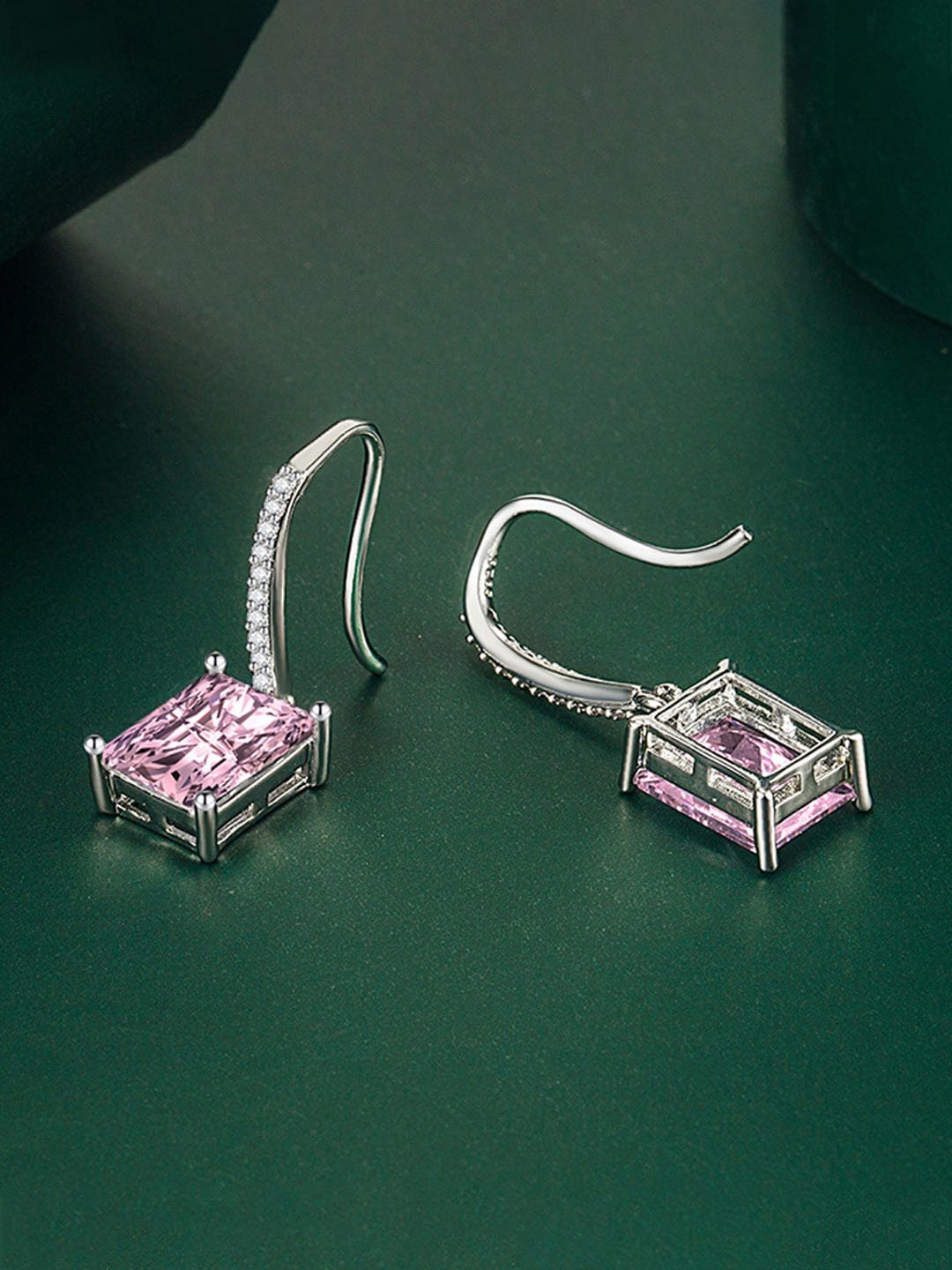 

Designs & You Silver-Plated Geometric Drop Earrings