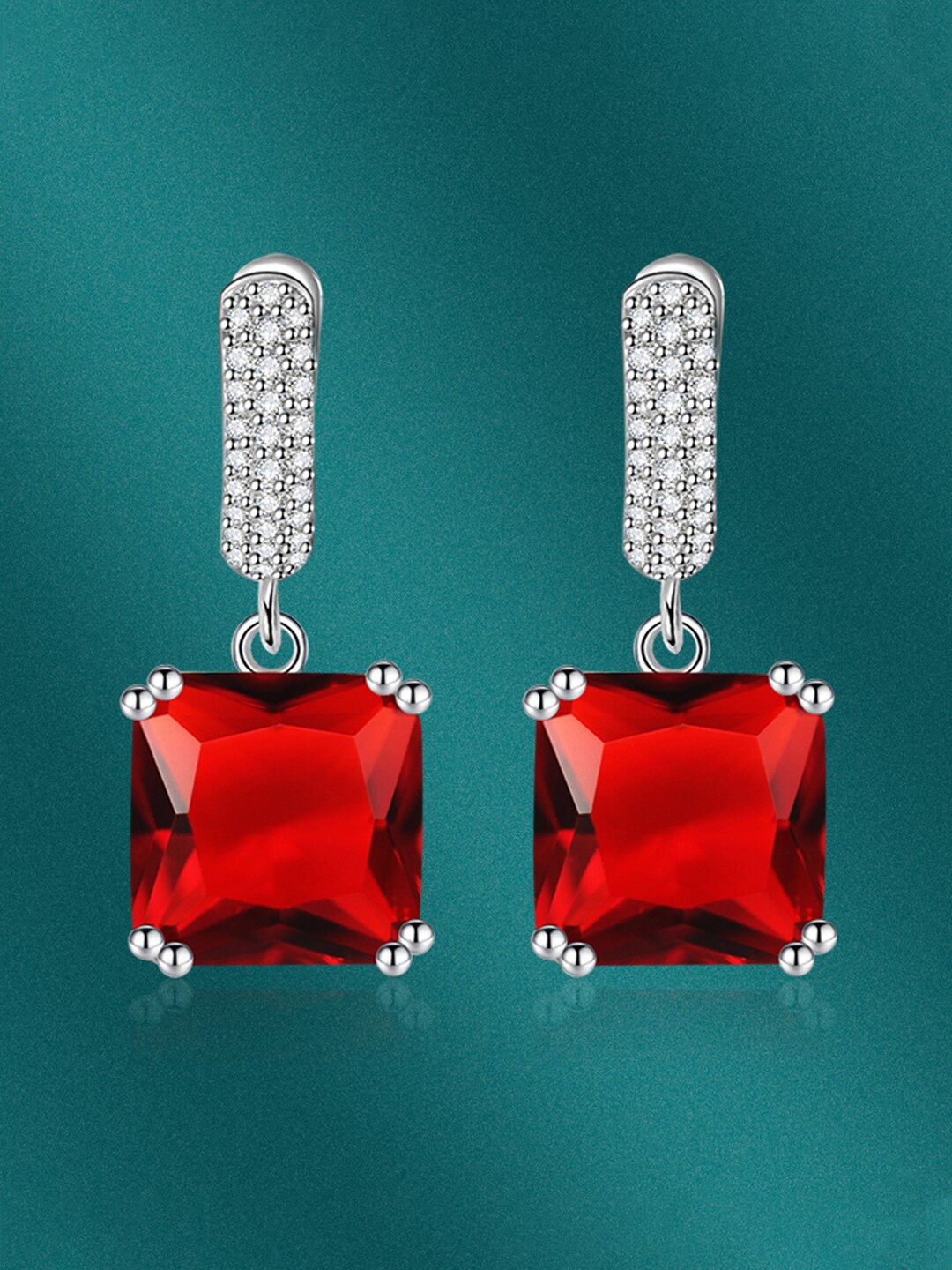 

Designs & You Silver-Plated Square Hoop Earrings