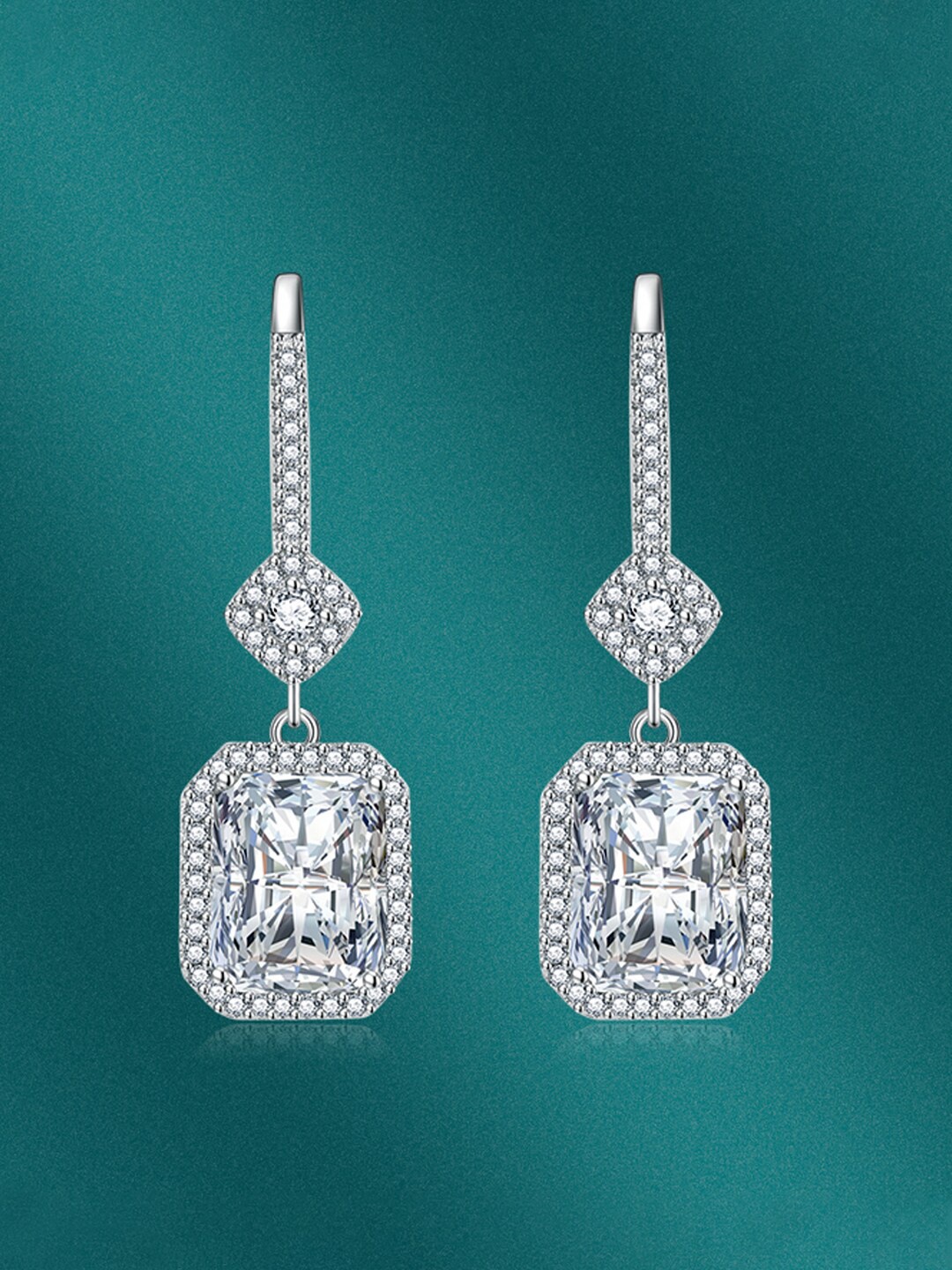 

Designs & You Silver-Plated Geometric Drop Earrings