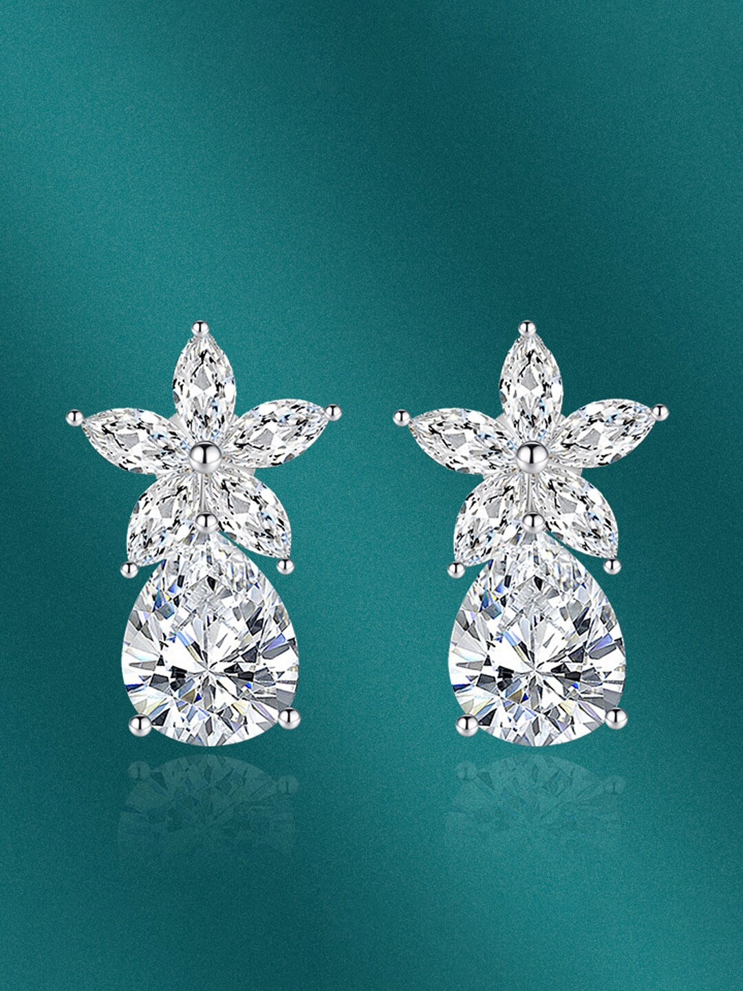 

Designs & You Silver-Plated Contemporary Drop Earrings