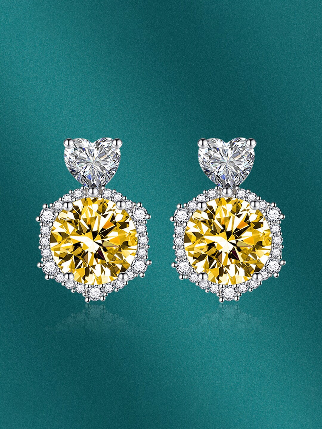 

Designs & You Silver-Plated Contemporary Drop Earrings