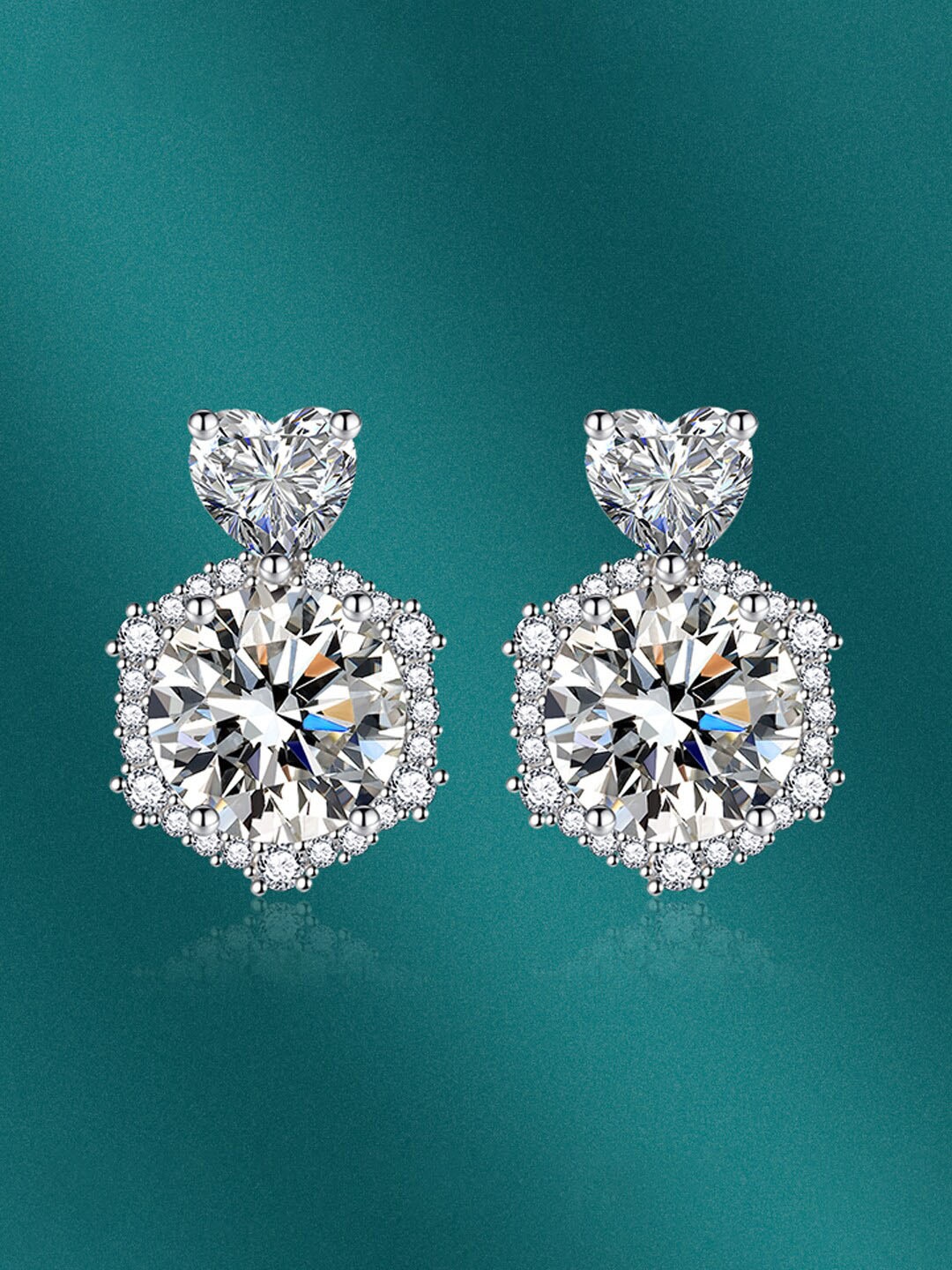 

Designs & You Silver-Plated Geometric Drop Earrings