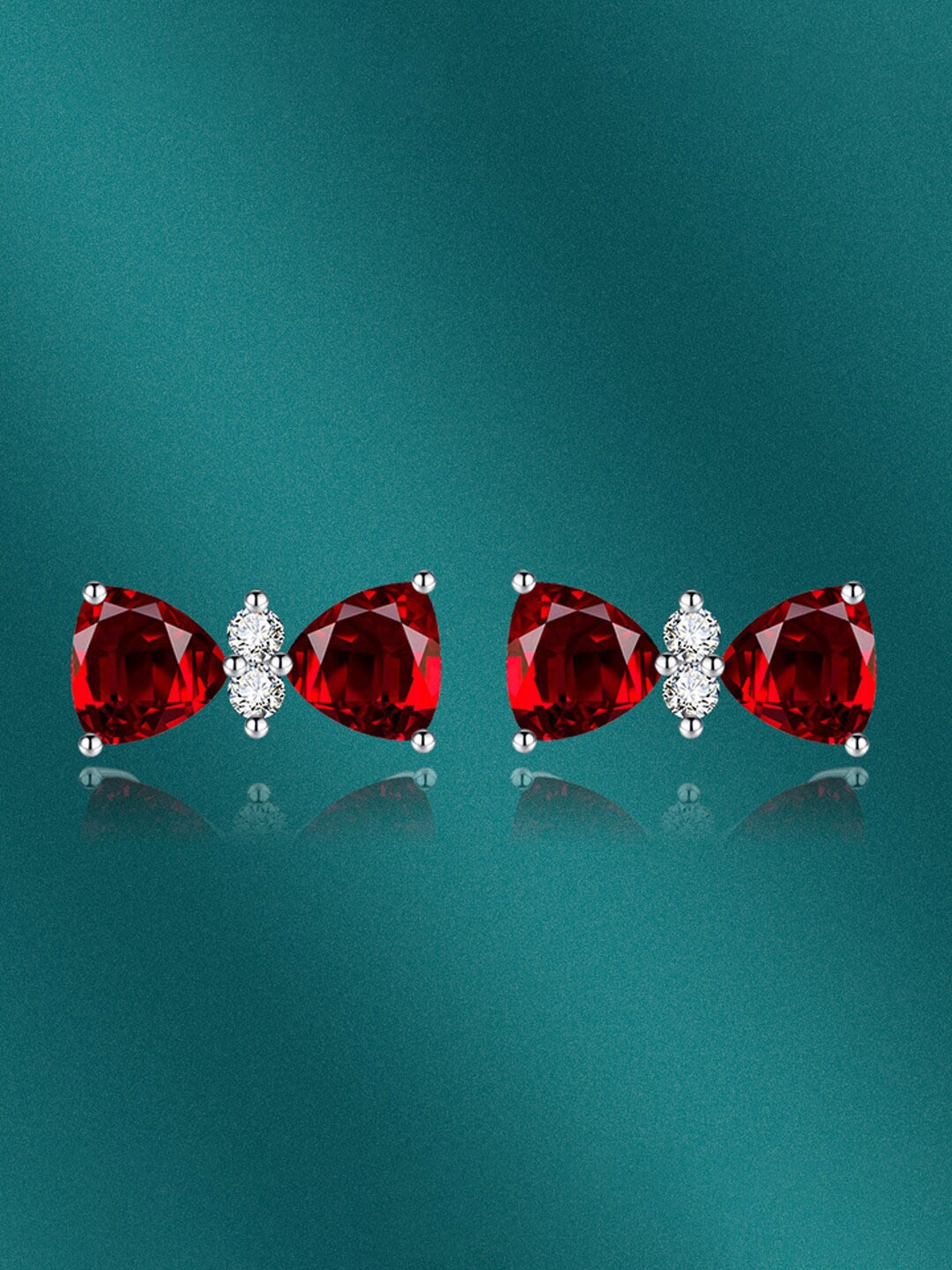 

Designs & You Silver-Plated Contemporary Studs Earrings