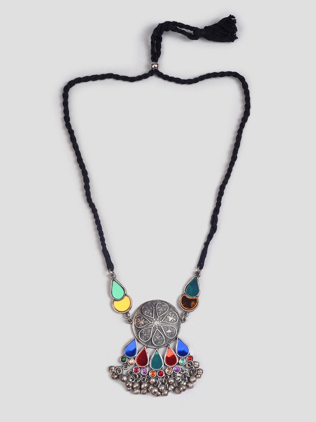 

phuljhadi Silver-Plated Oxidised Jewellery Set