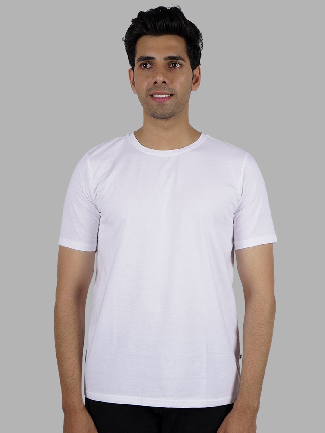 

Elibolz Round Neck Short Sleeves T-Shirt, White