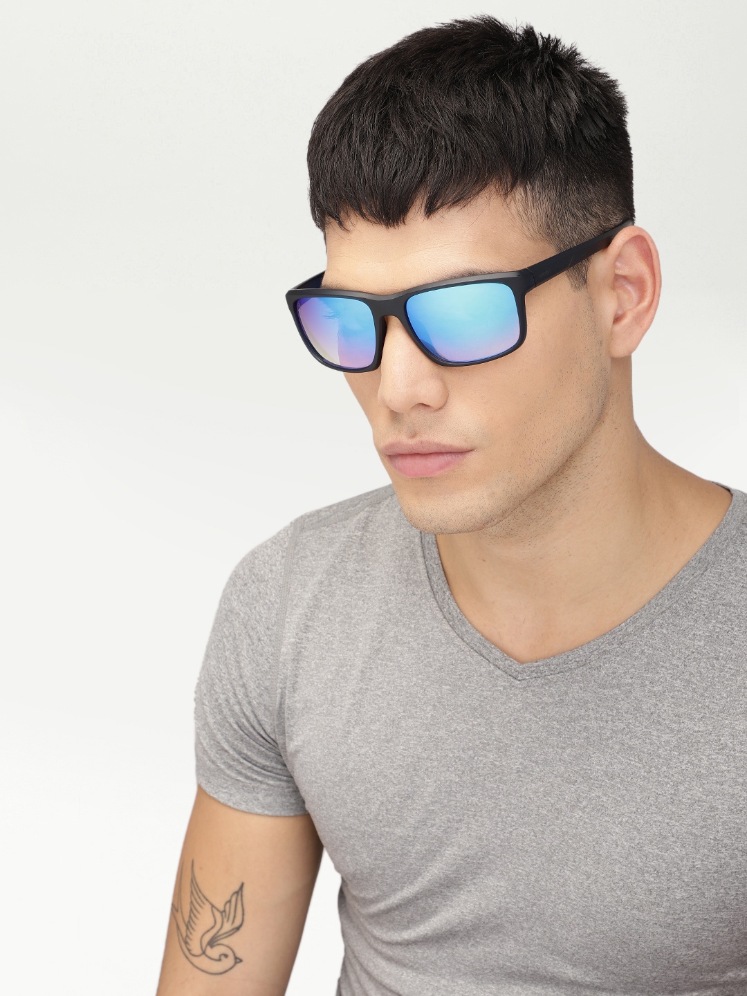 

WROGN Men Wayfarer Sunglasses 2385255, Blue