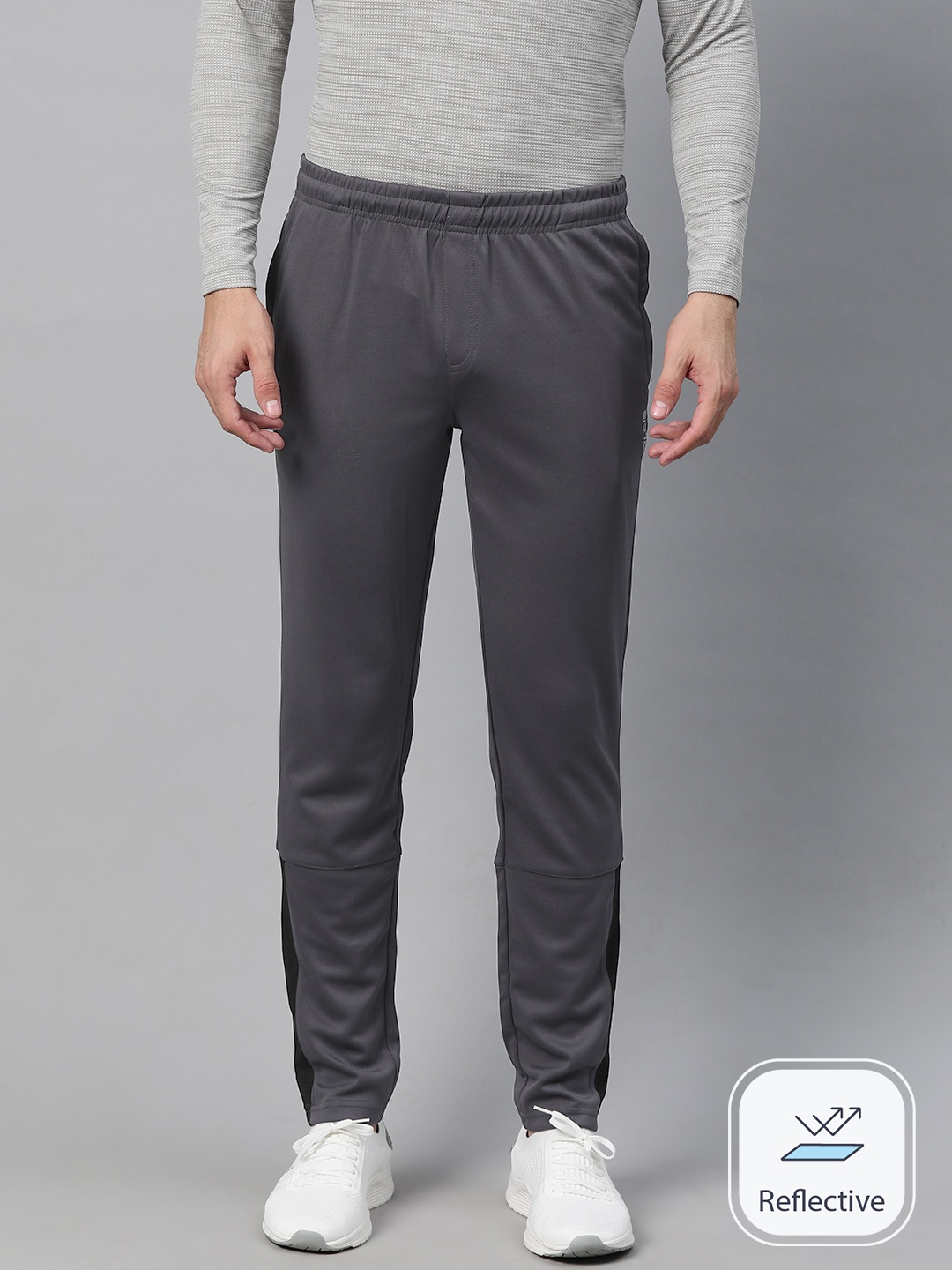 Alcis Men Solid Anti Static Track Pants, Grey