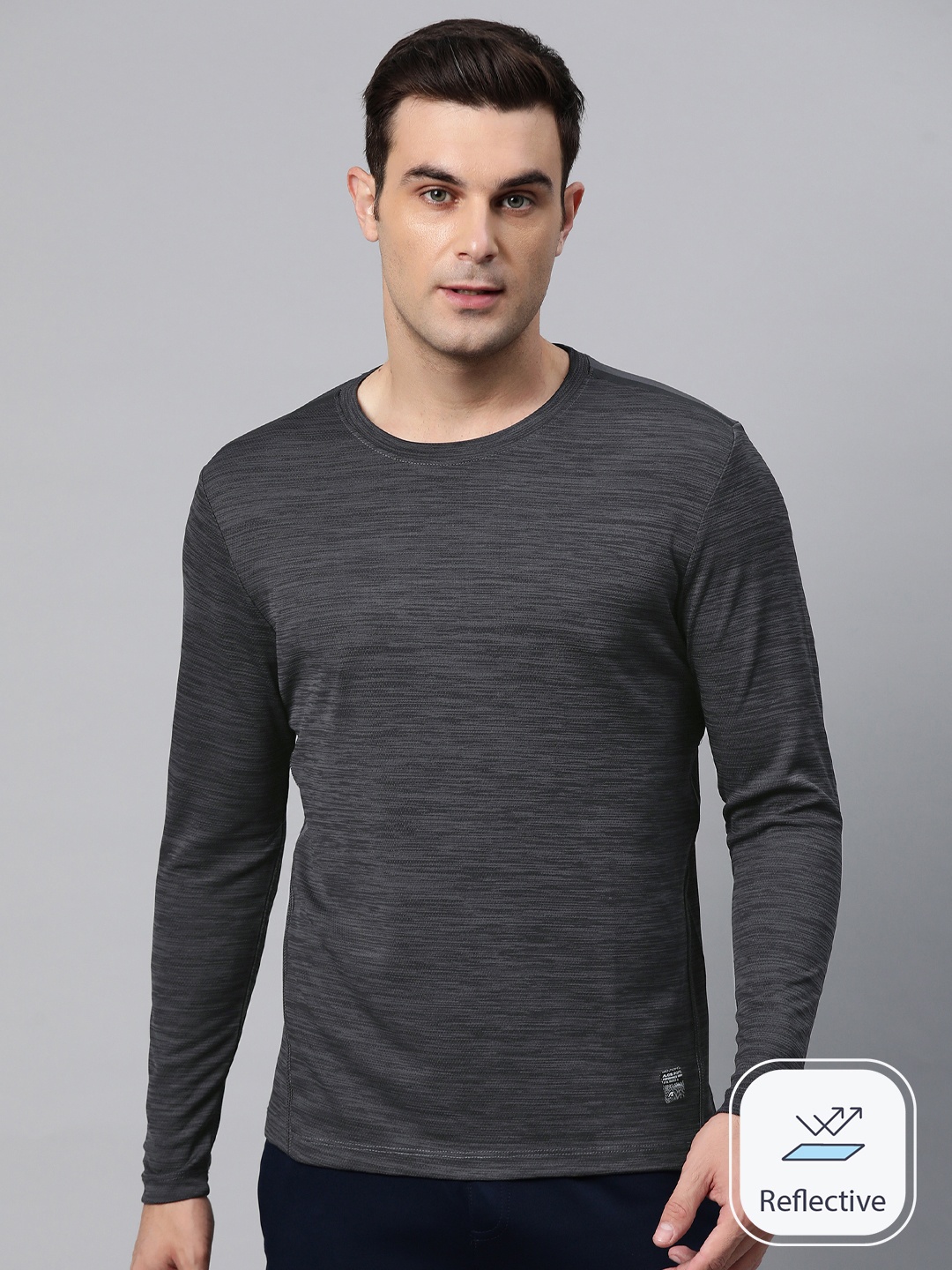 

Alcis Men Anti Static Slim Fit T-shirt, Grey