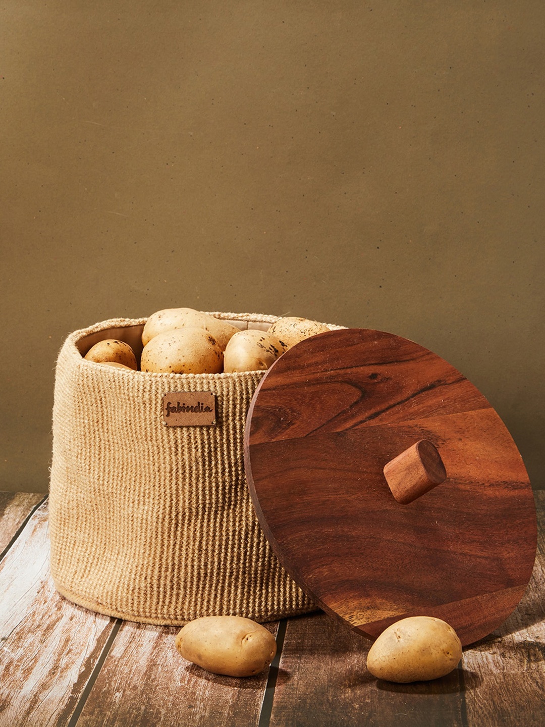 

Fabindia Brown Jute Basket