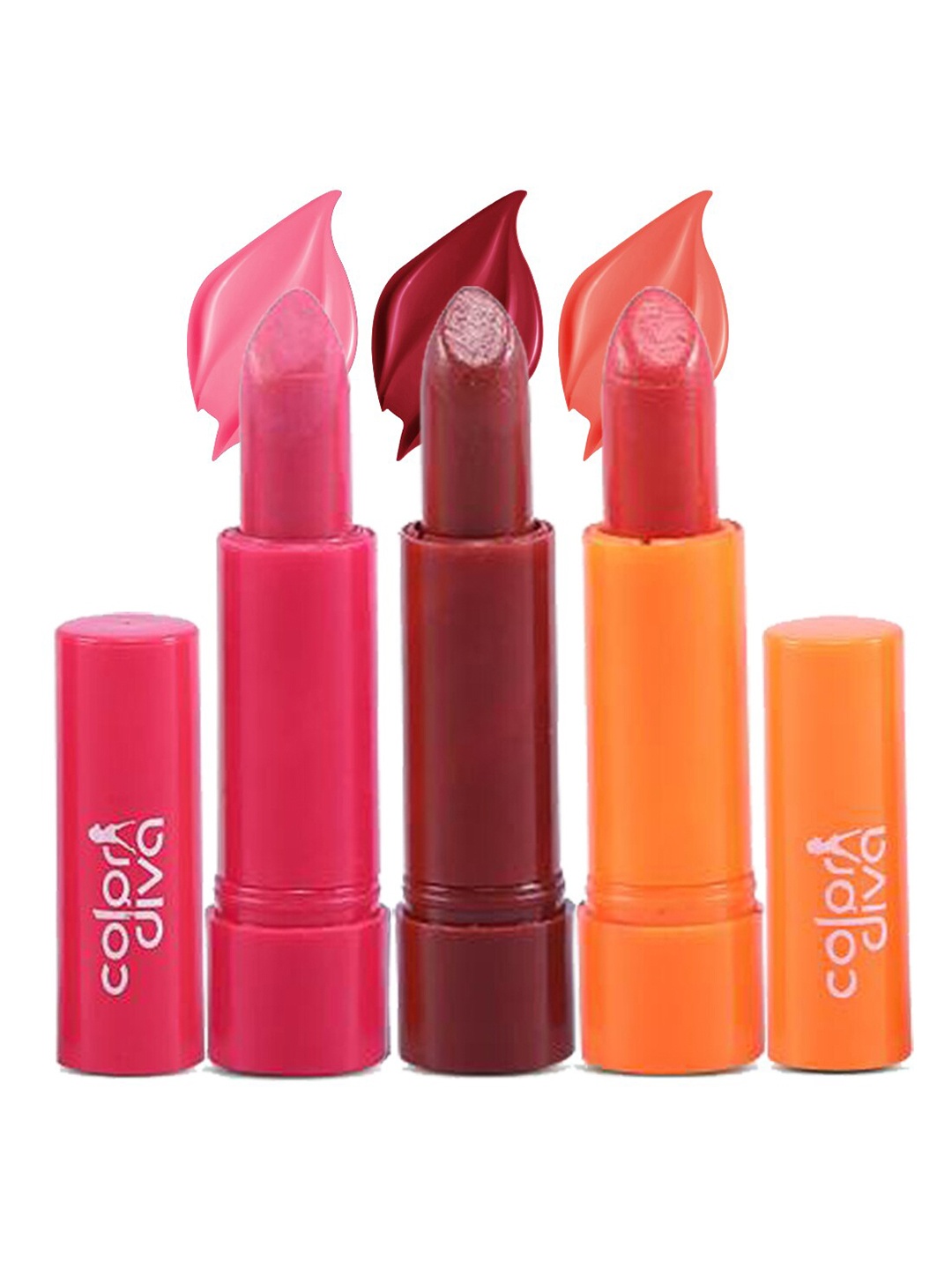 

Adbeni Color Diva Set Of 3 Charming Moisturizing Lipsticks - 102-104-106, Brown