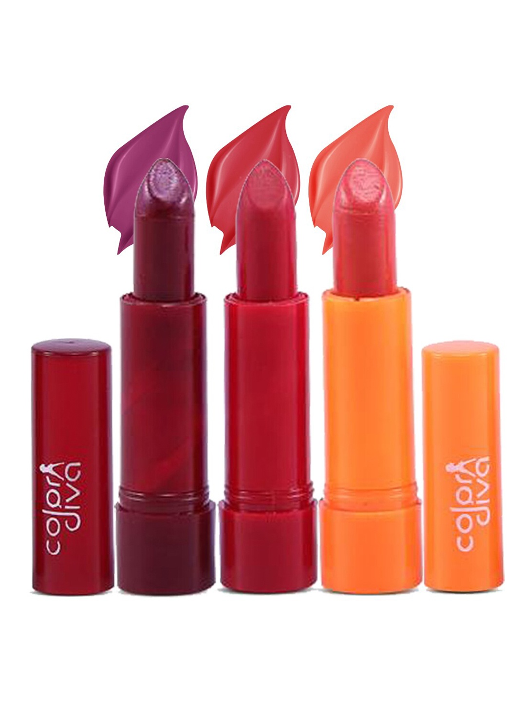 

Adbeni Set Of 3 Avenue Moisturizing Lipstick-101-103-104, Orange