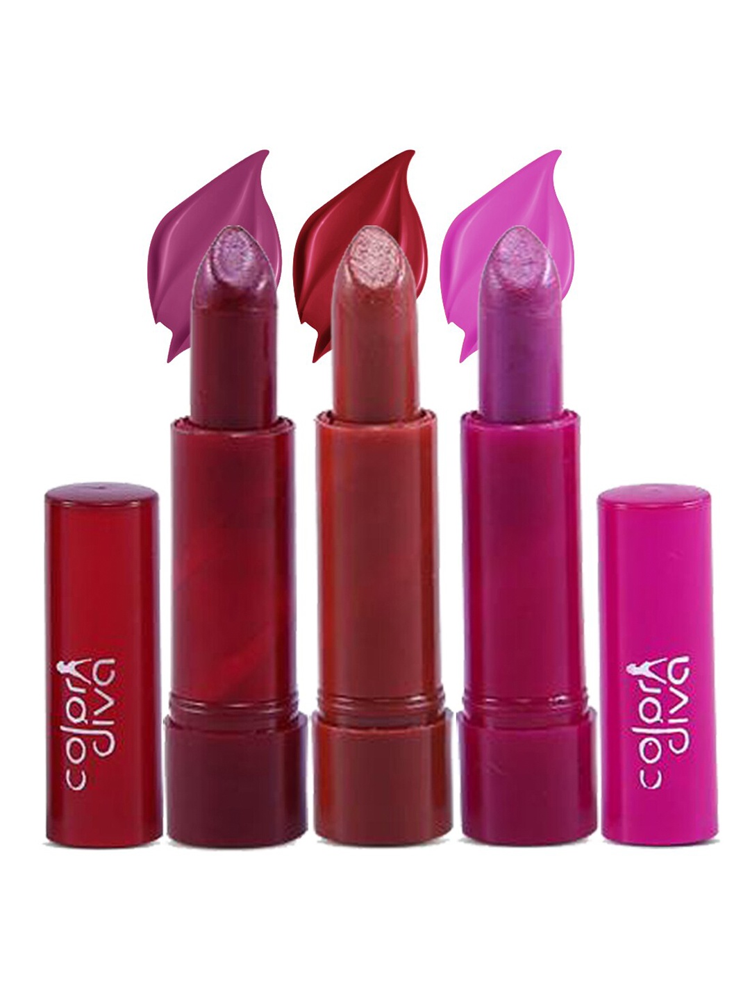 

Adbeni Color Diva Set Of 3 Committed & Long Lasting Lipsticks - 03-105-106, Brown