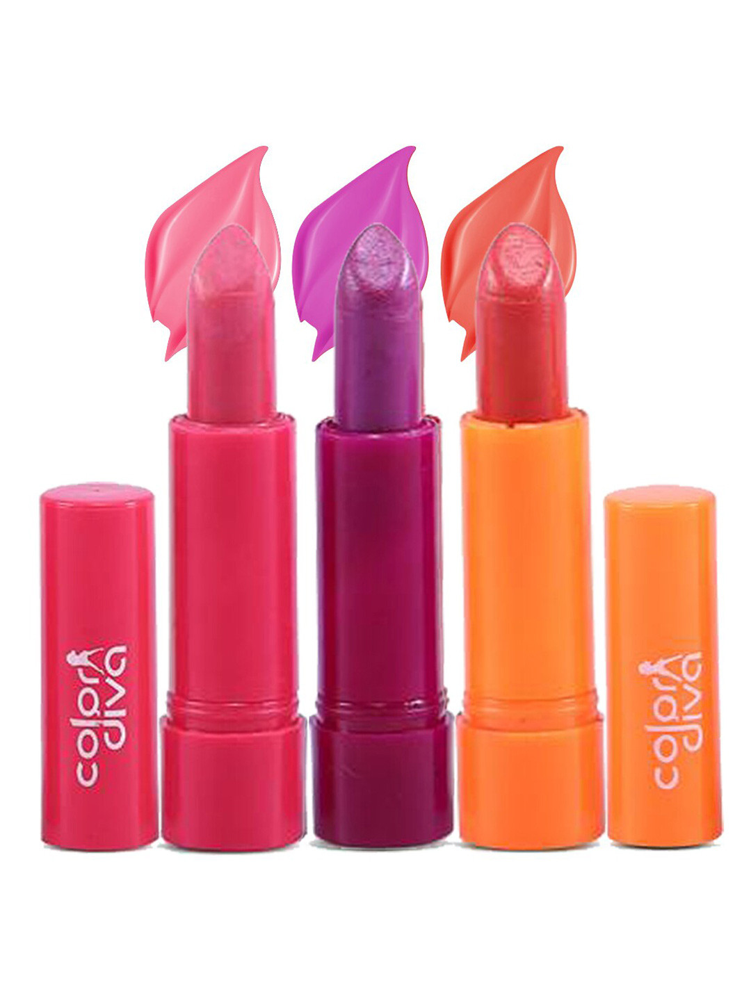 

Adbeni Color Diva Set Of 3 Charming Moisturizing Lipsticks - Sincere 102-104-105, Pink