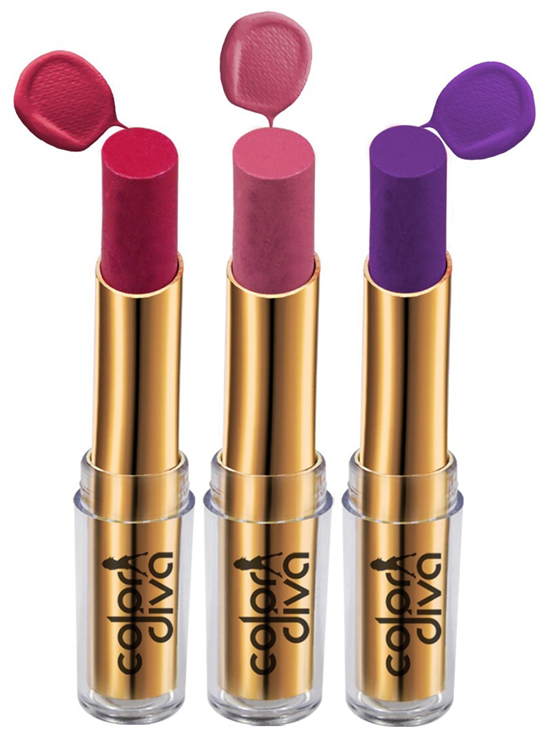 

Adbeni Color Diva Set Of 3 Creamy Moisturizing Lipsticks - Pink Lady-02-03-04
