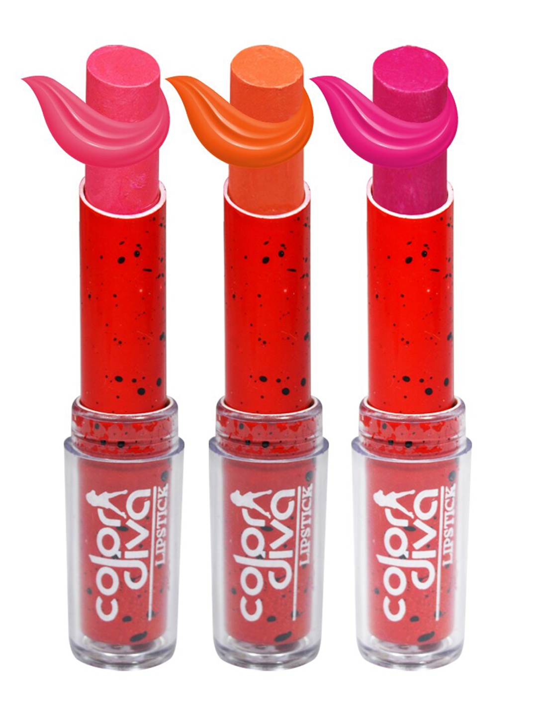 

Adbeni Set Of 3 Champagne Time Lipsticks-Pink Pepper 01-Outrageous Orange 02-Carnation 06