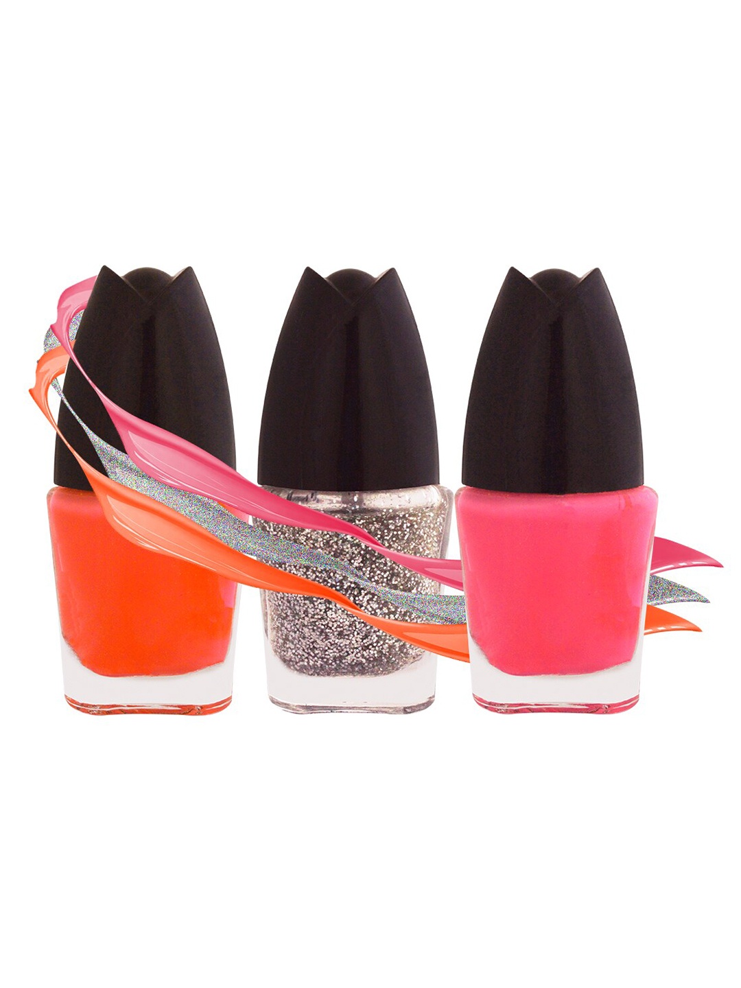 

Adbeni Shine On Set Of 3 Long Lasting Nail Polishes - 5ml Each- 01-03-05, Red