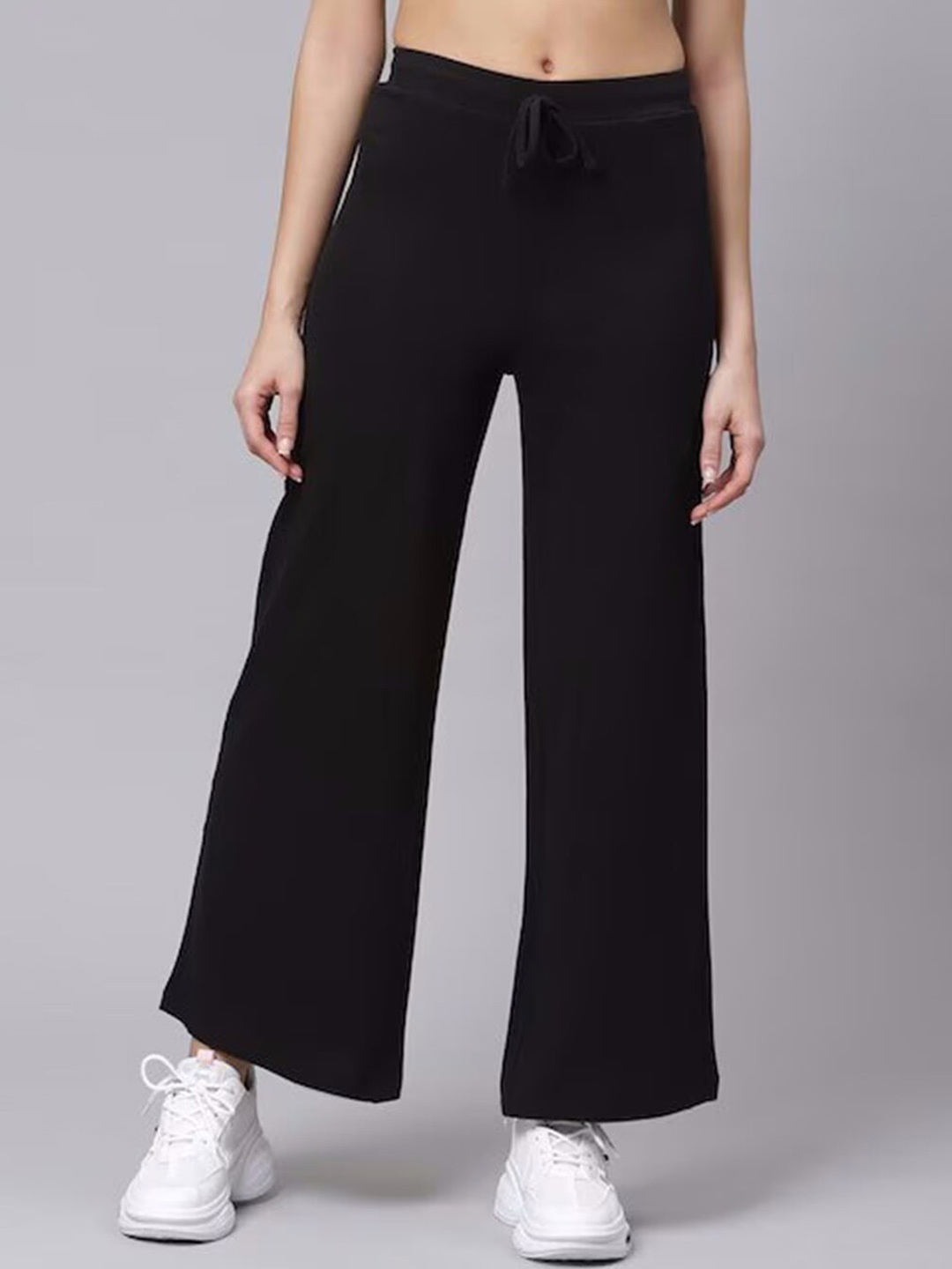 

COLOR CAPITAL Women Relaxed-Fit Training & Gym Track Pants, Black