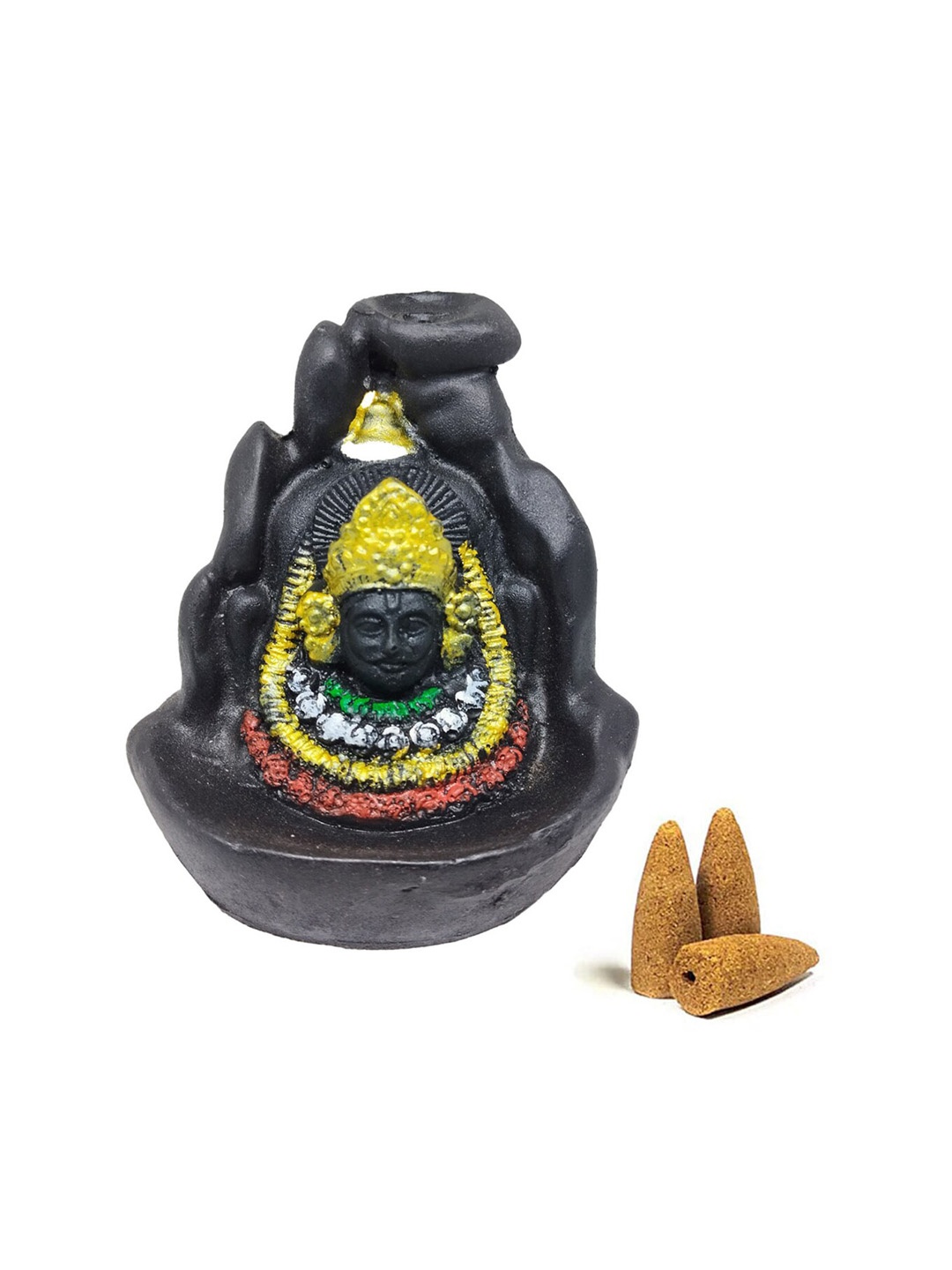 

ZURU BUNCH Black & Yellow Smoke khatu Showpiece