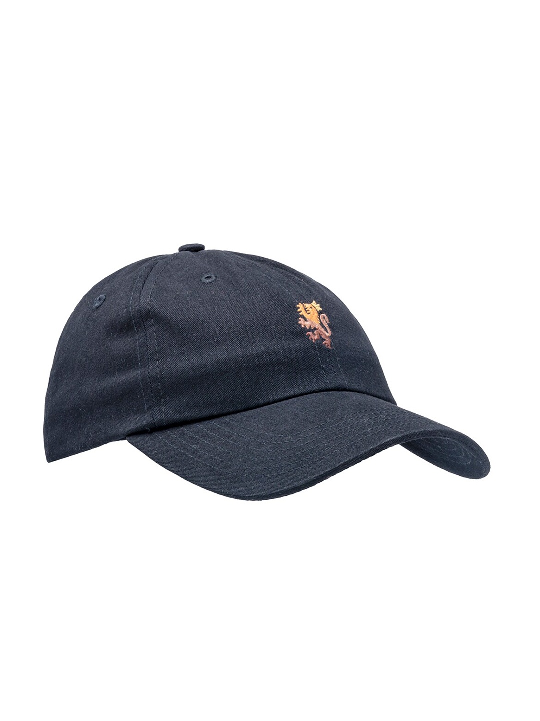 Red Tape Unisex Embroidered Cotton Baseball Cap, Black