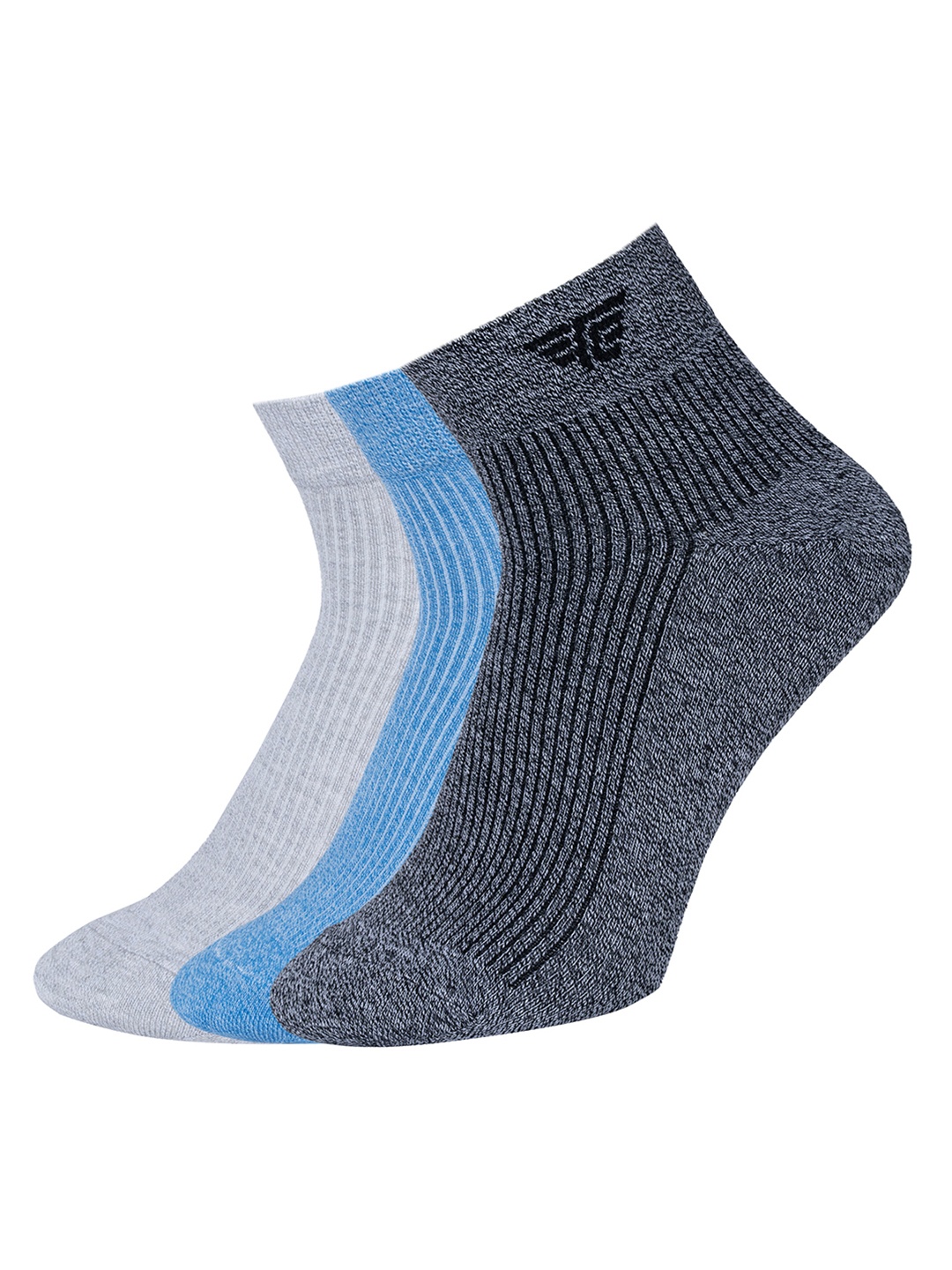 

Red Tape Men Pack Of 3 Patterned Ankle-Length Socks, Grey