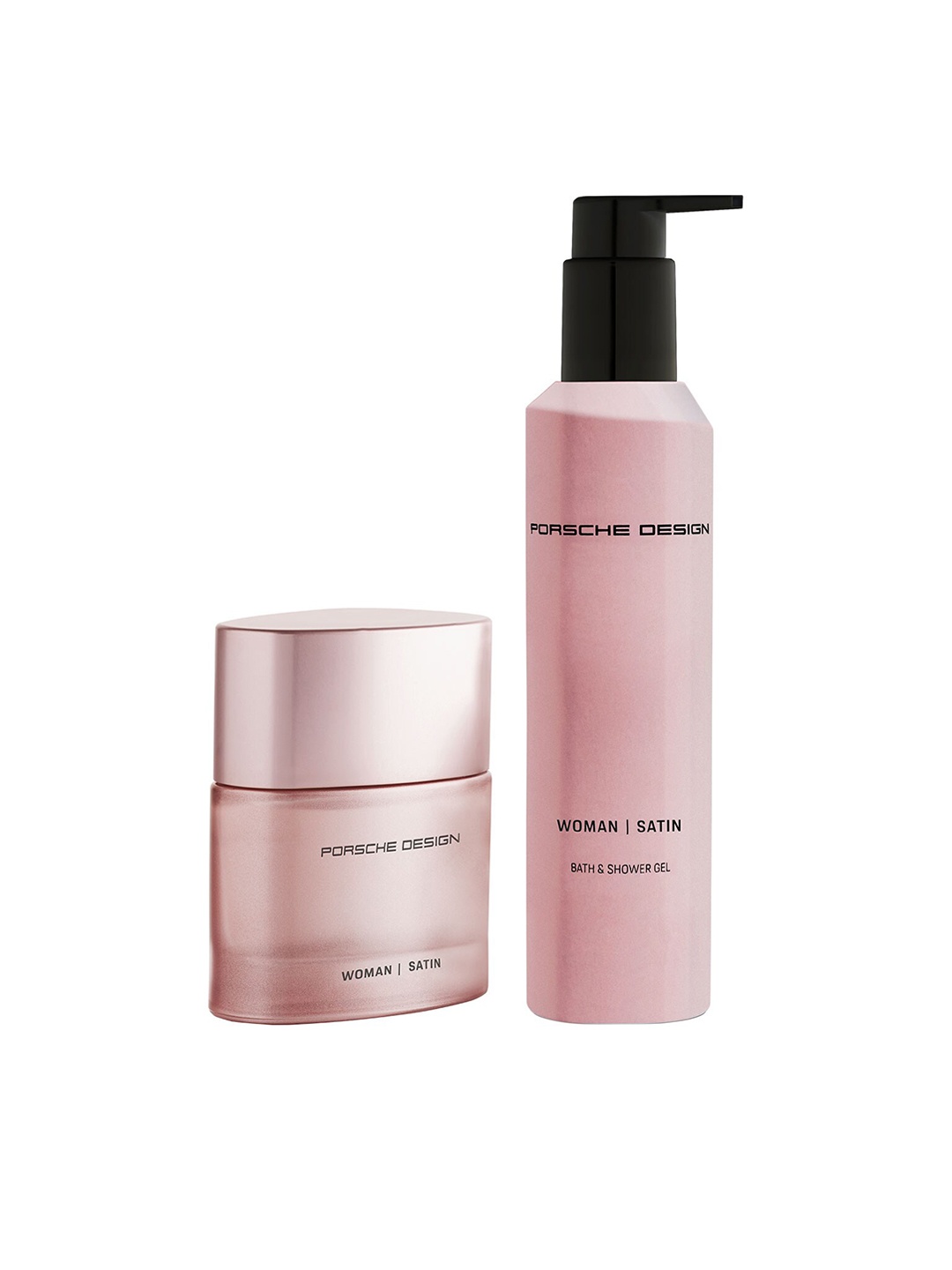 

Porsche Design Women Set Of Satin Eau De Parfum 50ml & Bath Shower Gel 200ml, Pink