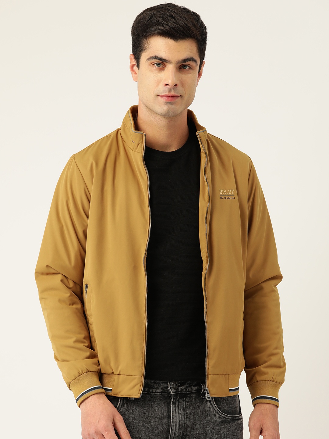 

Monte Carlo Mock Collar Bomber Jacket, Mustard