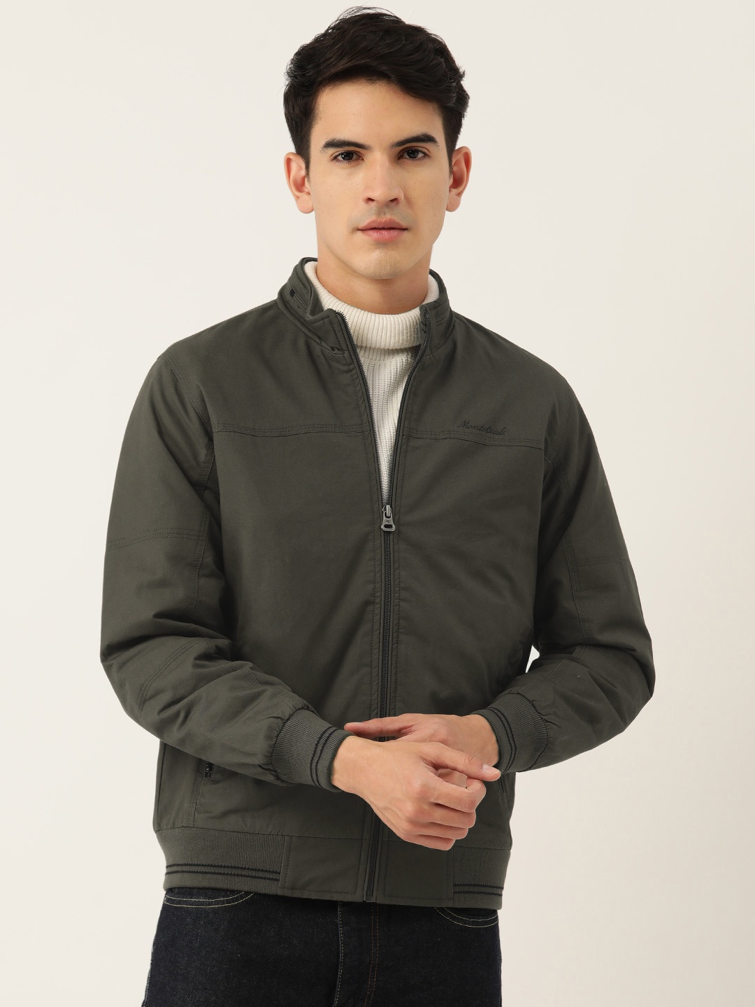 

Monte Carlo Solid Bomber Jacket, Green