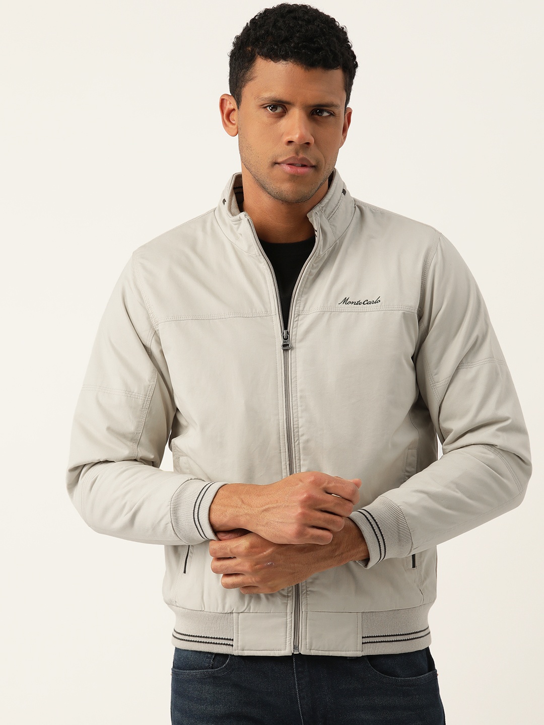 

Monte Carlo No Bomber Jacket, Beige