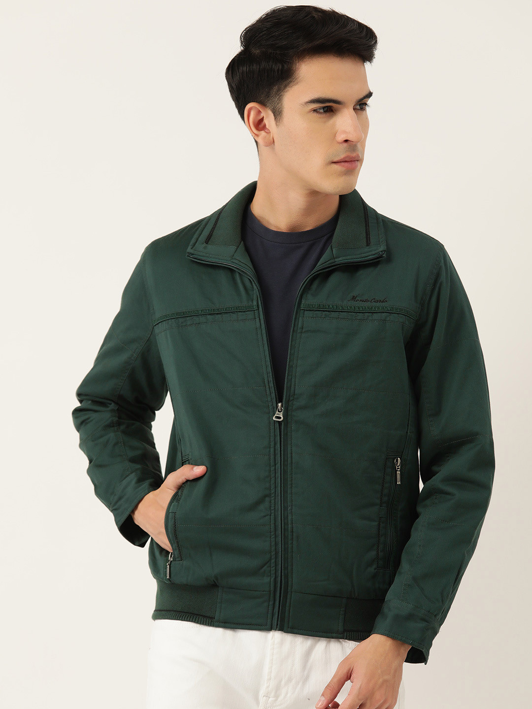 

Monte Carlo Lightweight Bomber Jacket, Green