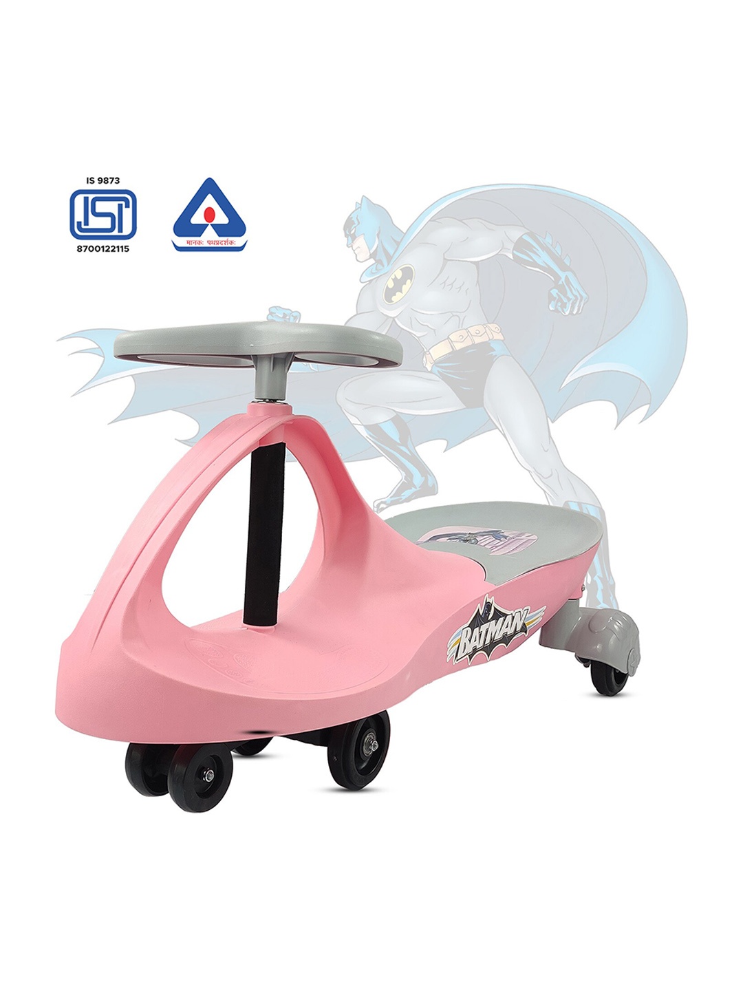 

Dash Swing Magic Car With 360' Rotating Handle Ride On Vehicles, Pink