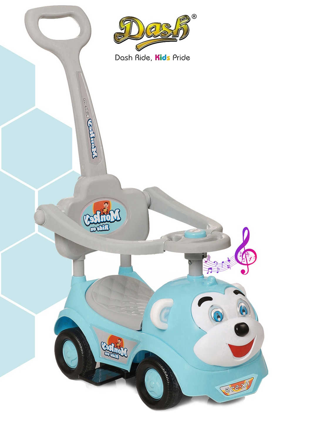 

Dash Kids Monkey 3 In 1 Ride On Vehicles, Blue