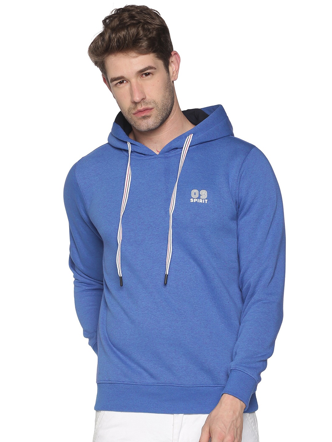 

SHOWOFF Hooded Pullover Cotton Sweatshirt, Blue