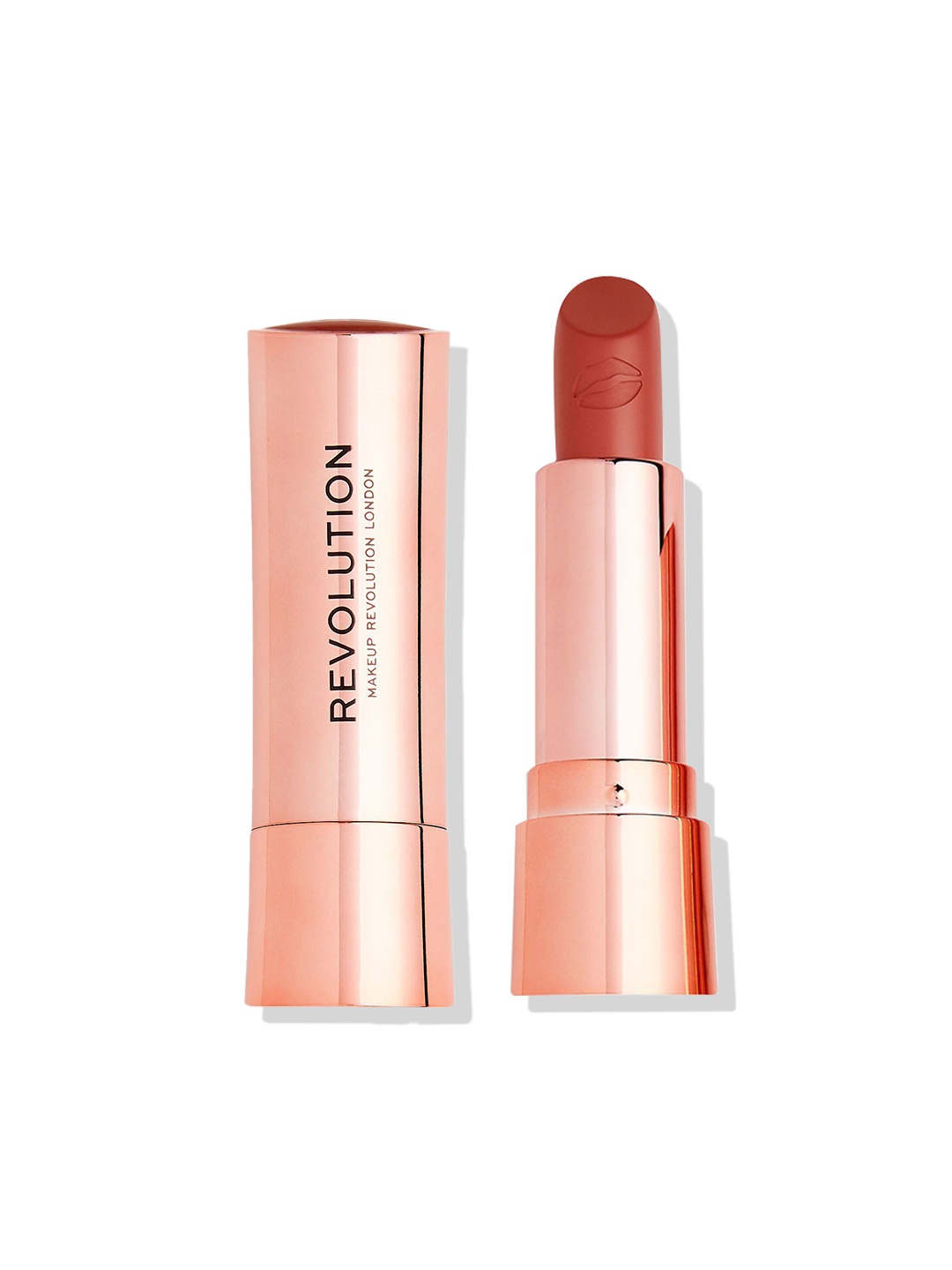 

Makeup Revolution London Velvet Finish Satin Kiss Lipstick - Heart Race, Peach