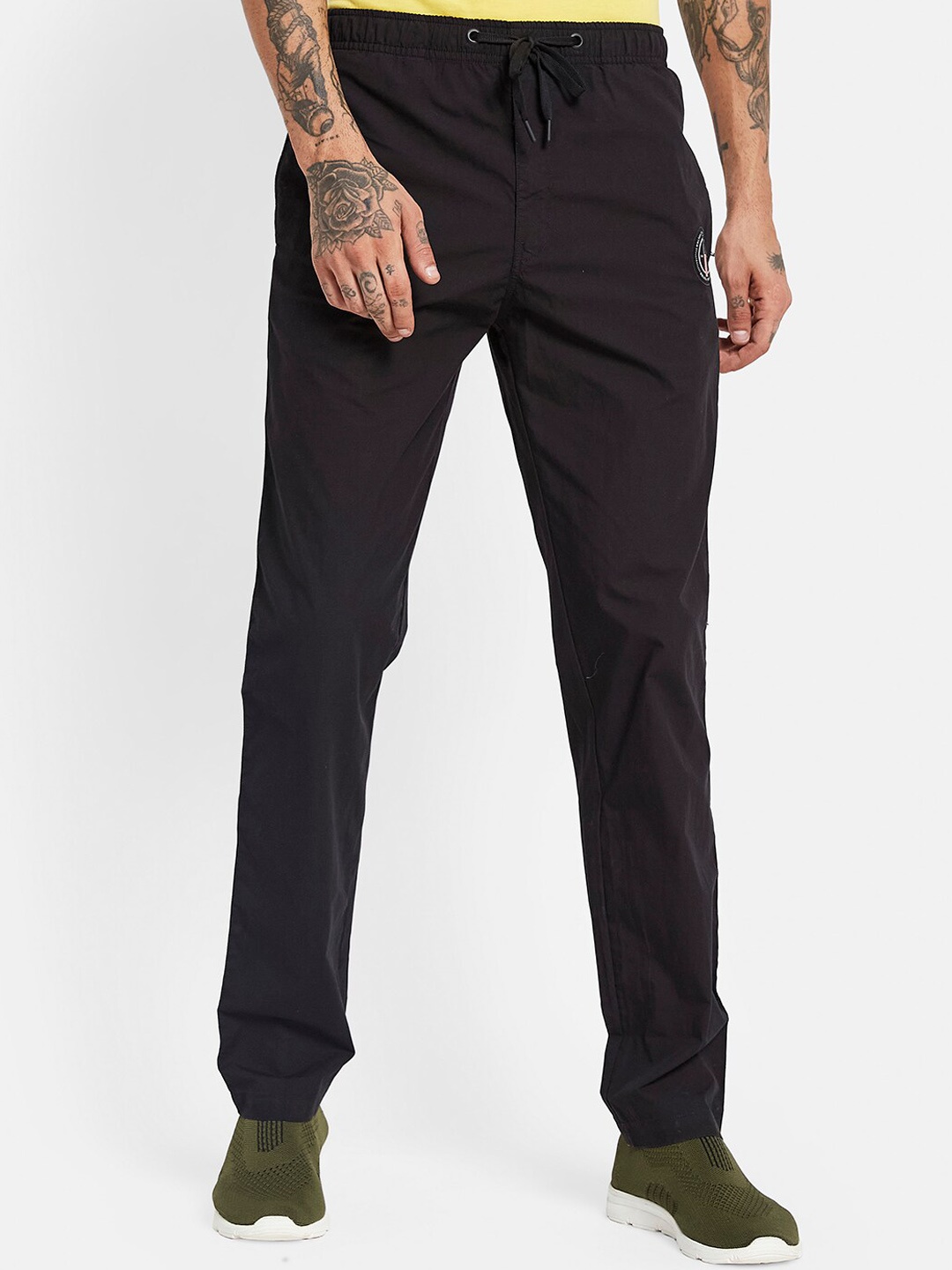 

Octave Men Mid-Rise Track Pant, Black