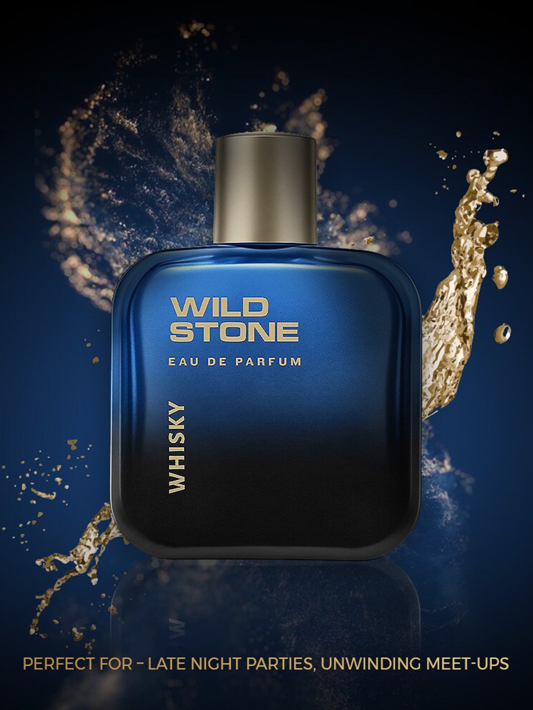 

Wild stone Whisky Men Long Lasting Eau De Parfum - 100 ml, Blue