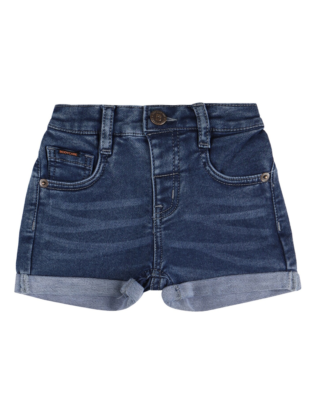 

Bodycare Kids Girls Washed Denim Shorts, Blue