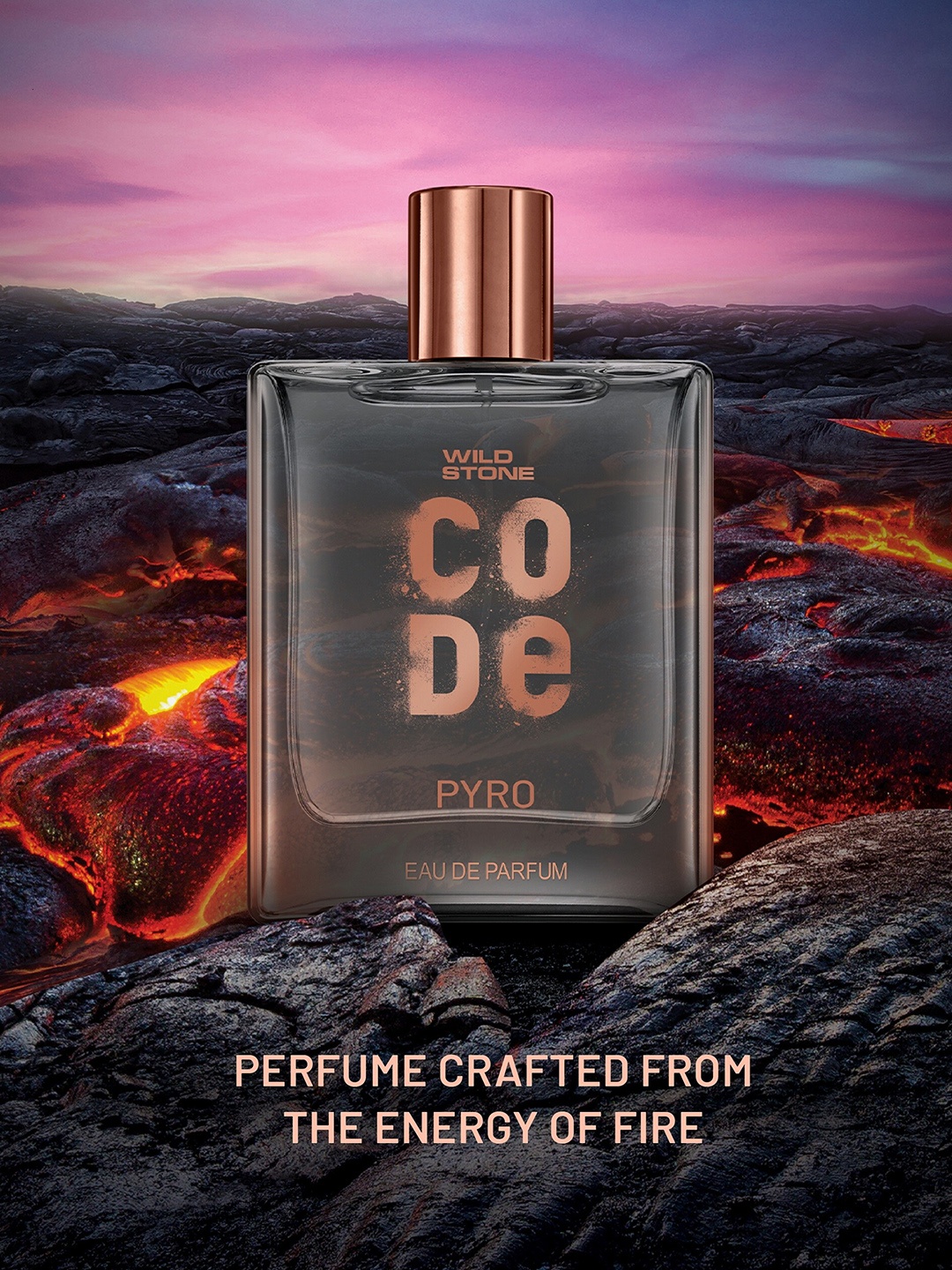 

Wild stone Men Code Pyro Long Lasting Eau De Parfum 100 ml, Grey