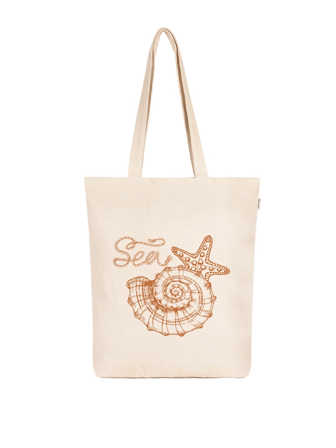 

EcoRight Graphic Printed Shopper Cotton Tote Bag, Off white
