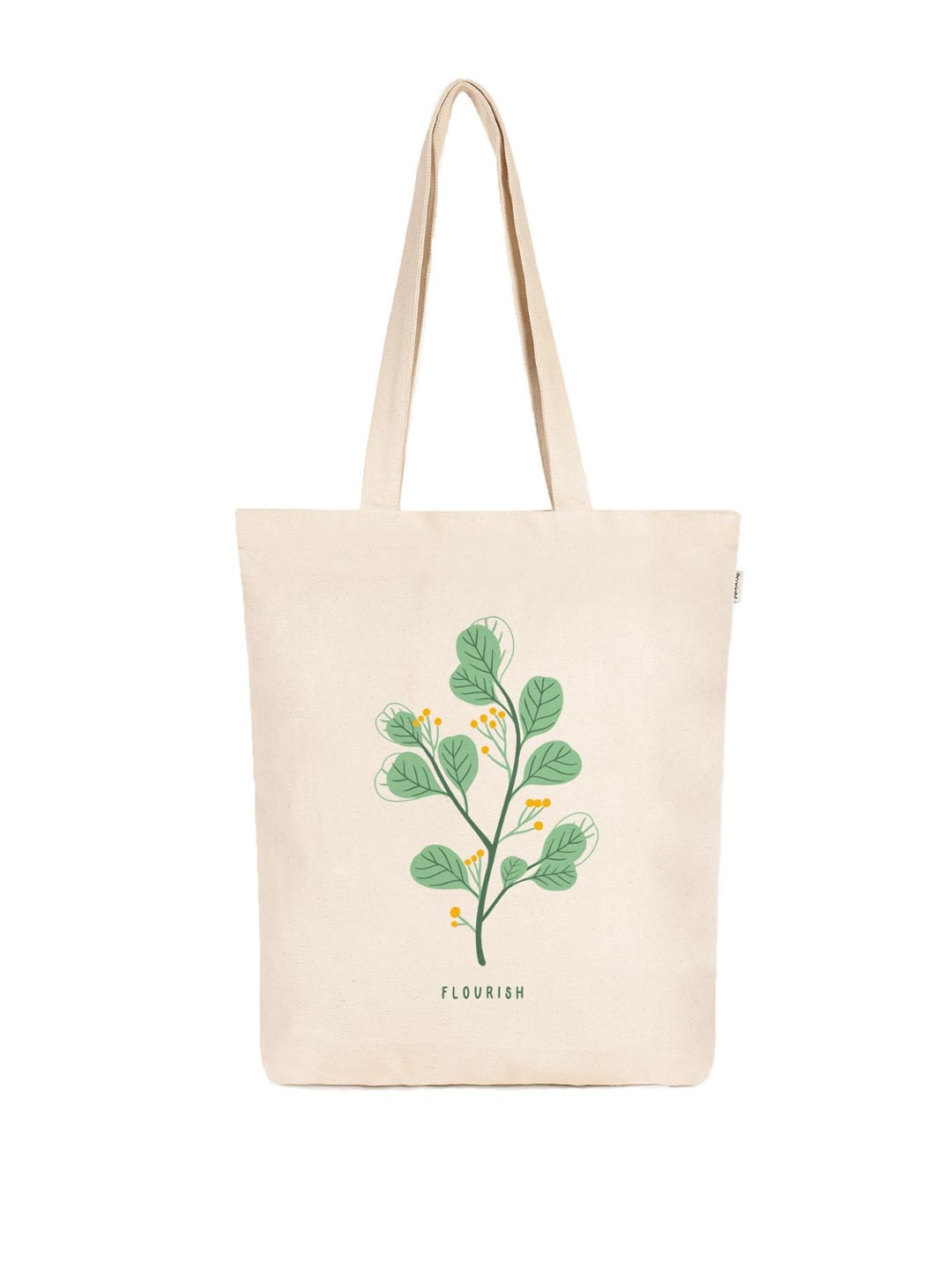 

EcoRight Graphic Printed Shopper Cotton Tote Bag, Off white