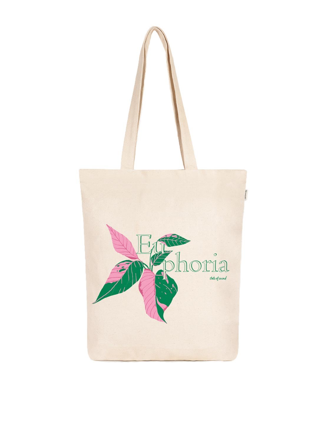 

EcoRight Graphic Printed Shopper Cotton Tote Bag, Off white