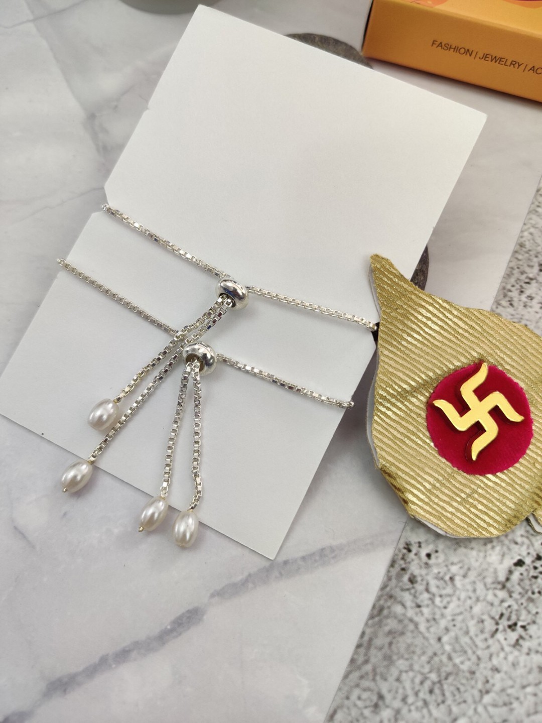 

EL REGALO Boys Set Of 2 Chain Adjustable Rakhi, Silver