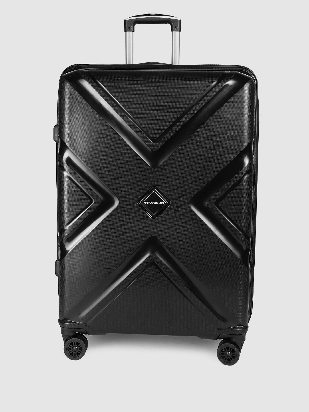 

Provogue Hard-Sided 8 Wheels 360-Degree Rotation Large Trolley Bag 65 cm, Black